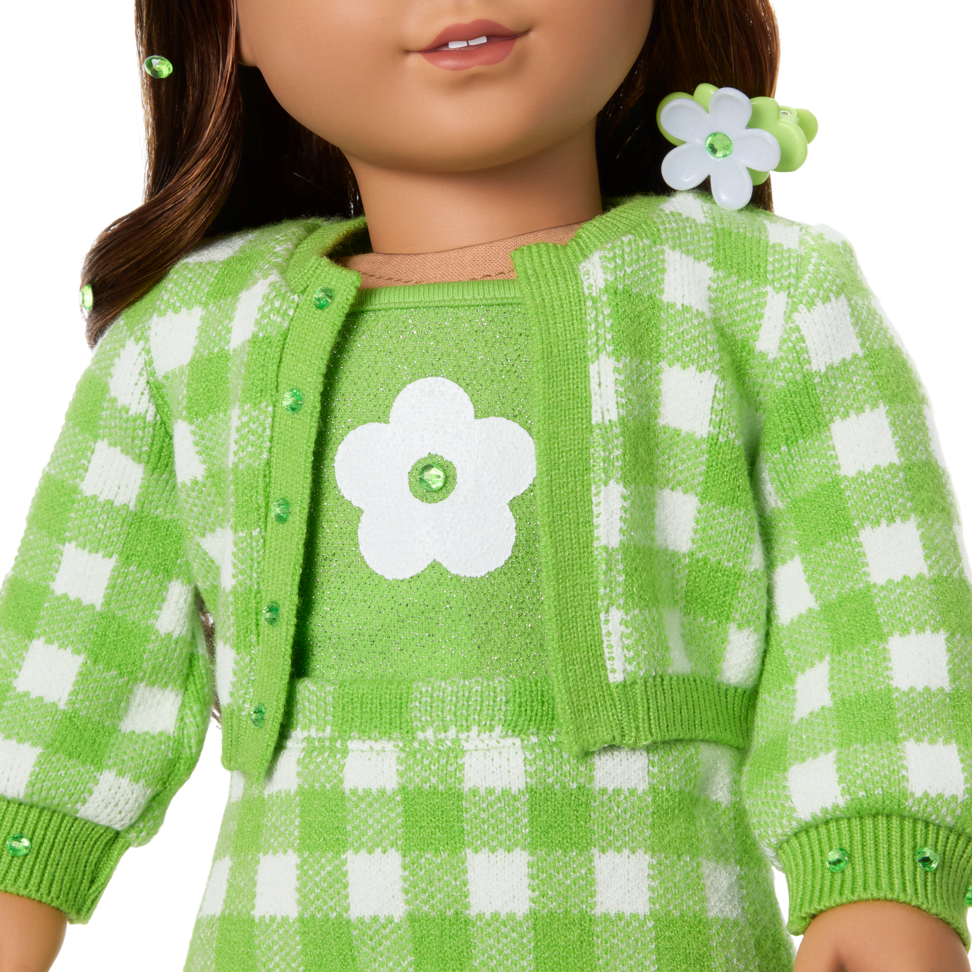 August Peridot Glow Outfit for 18-inch Dolls