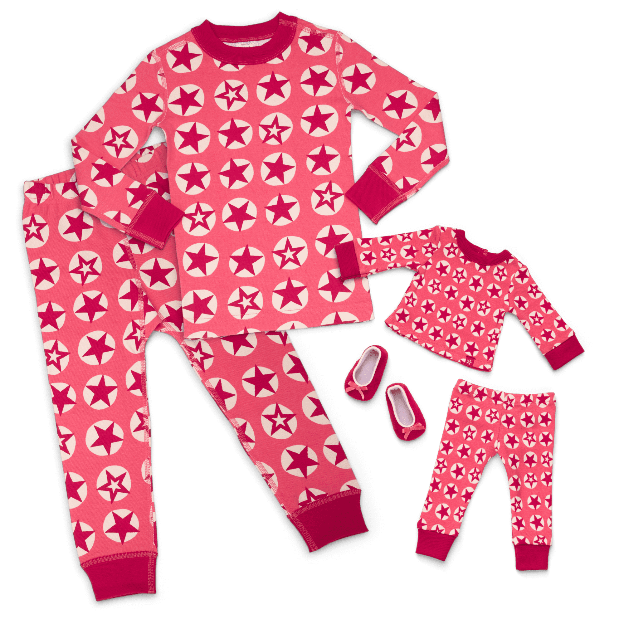 American Girl® x Hanna Andersson Berry Bright Stars Pajamas for Girls & 18-inch Dolls