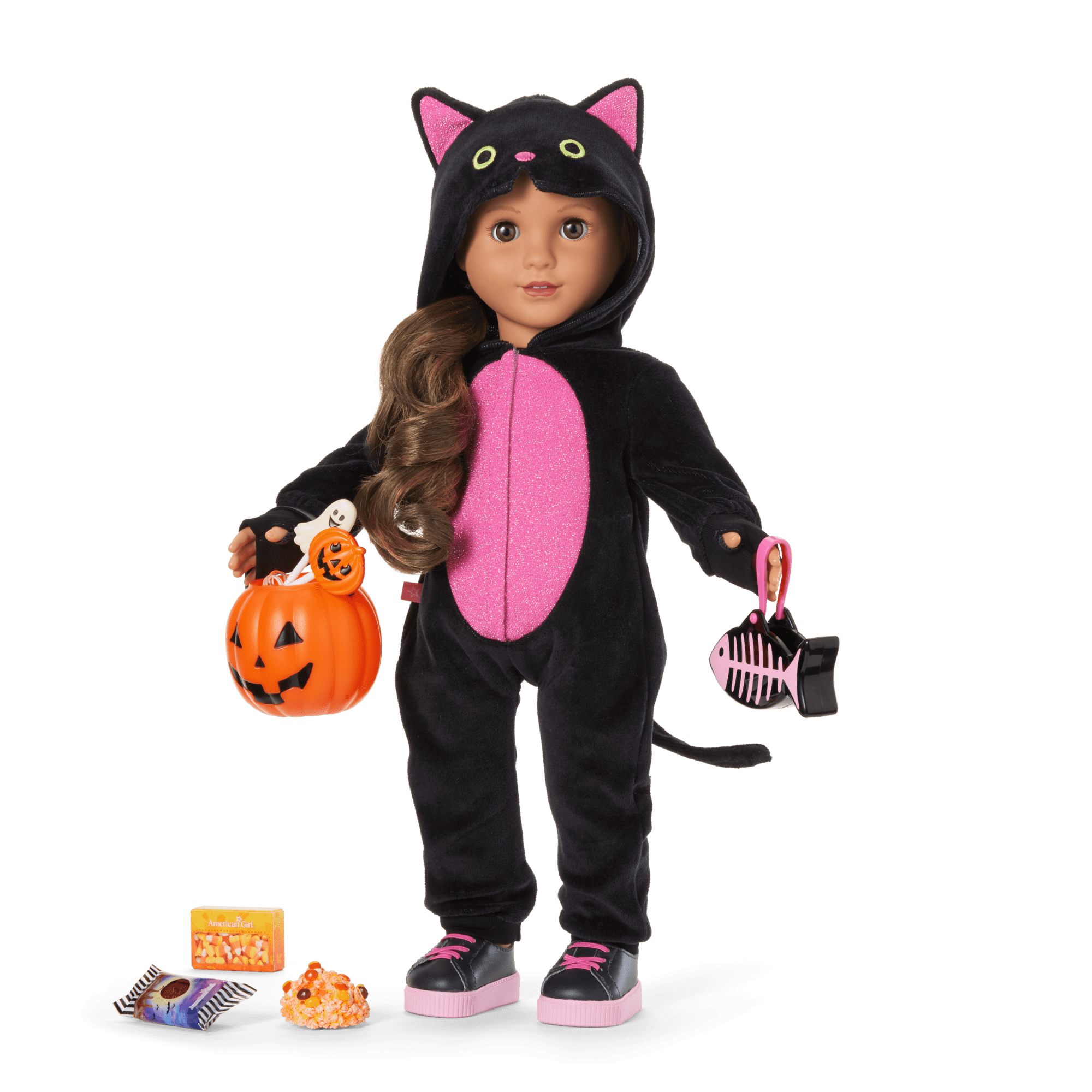 Claws & Cuddles Cat Costume for 18-inch Dolls