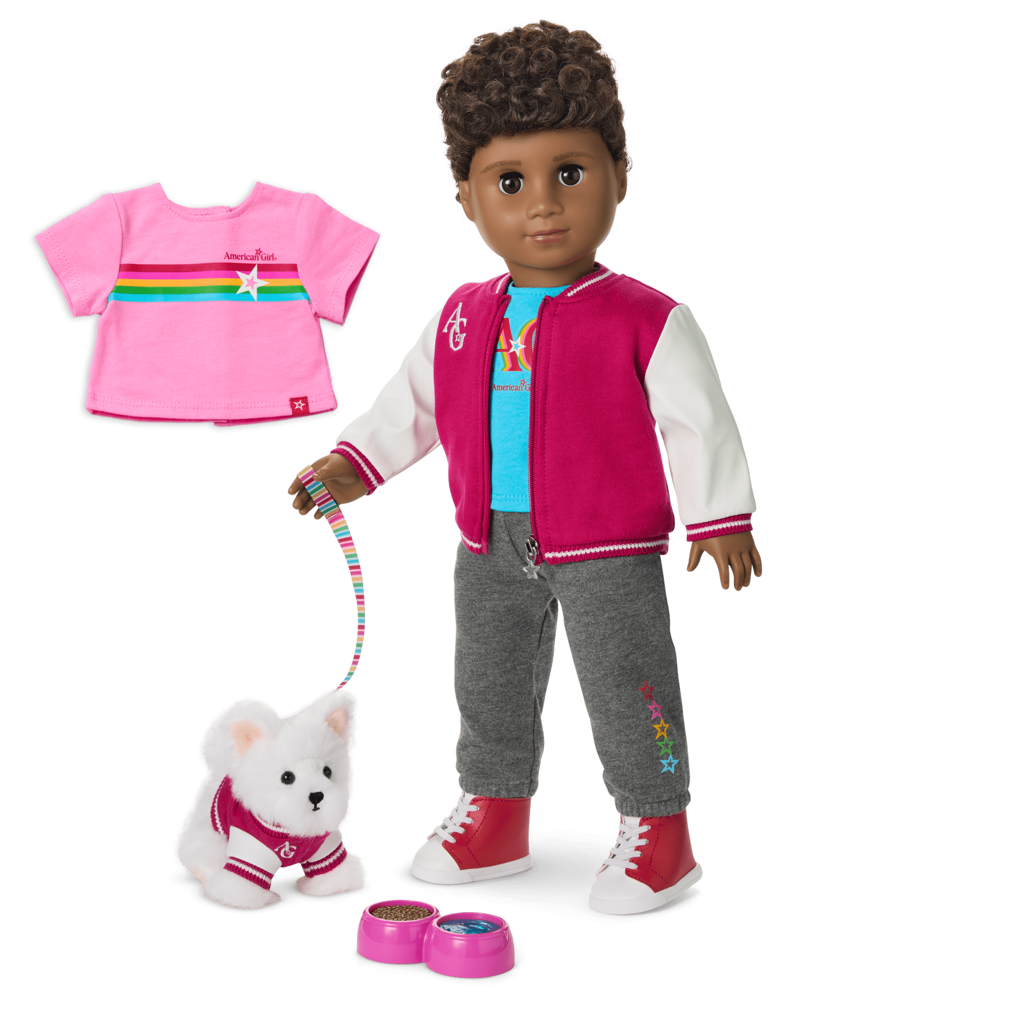 Truly Me™ 18-inch Doll #113, Puppy & Accessories AG™ Star Squad Bundle