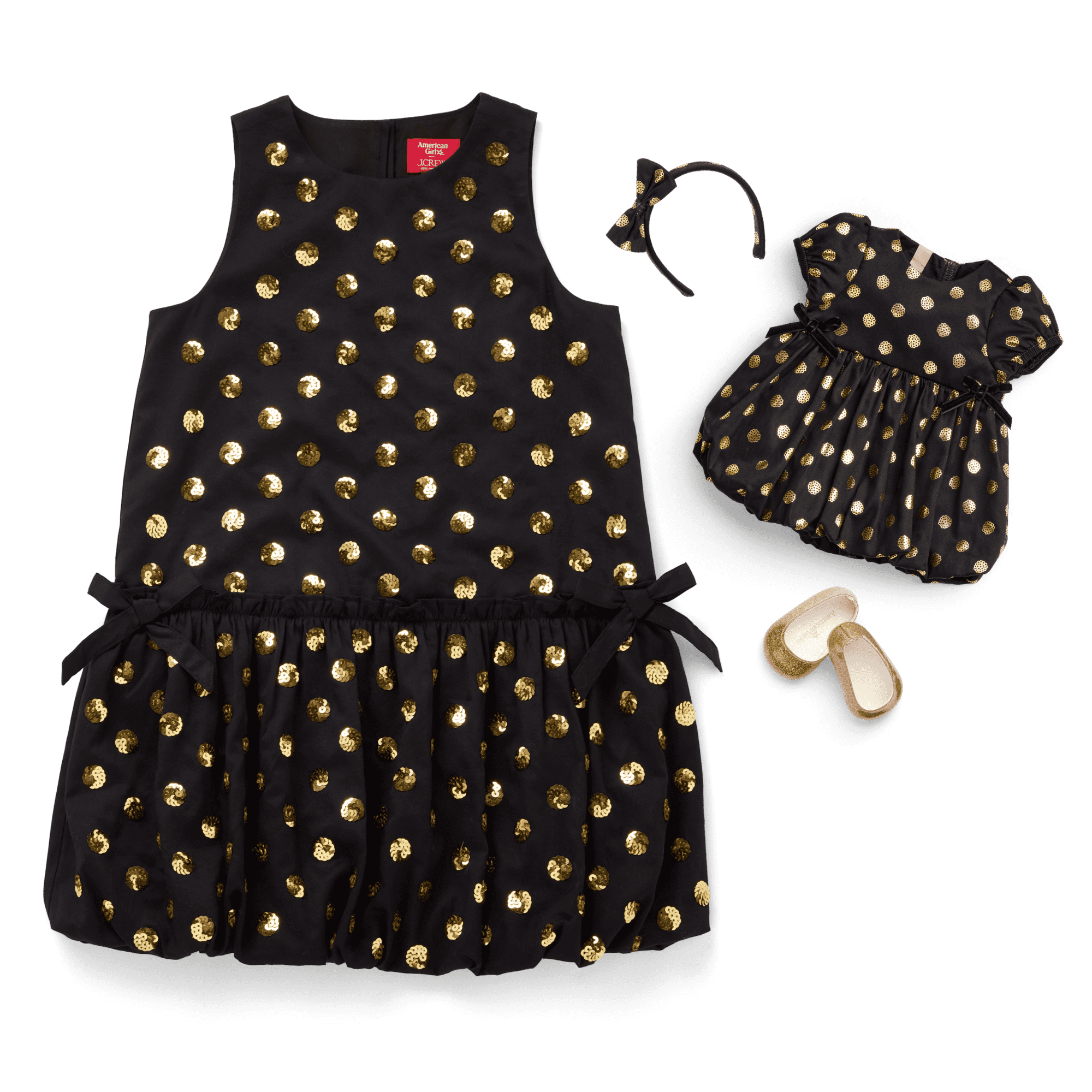 American Girl® x J.Crew Bubble-Skirt Party Outfit Bundle for Little Girls & Bitty Baby® Dolls