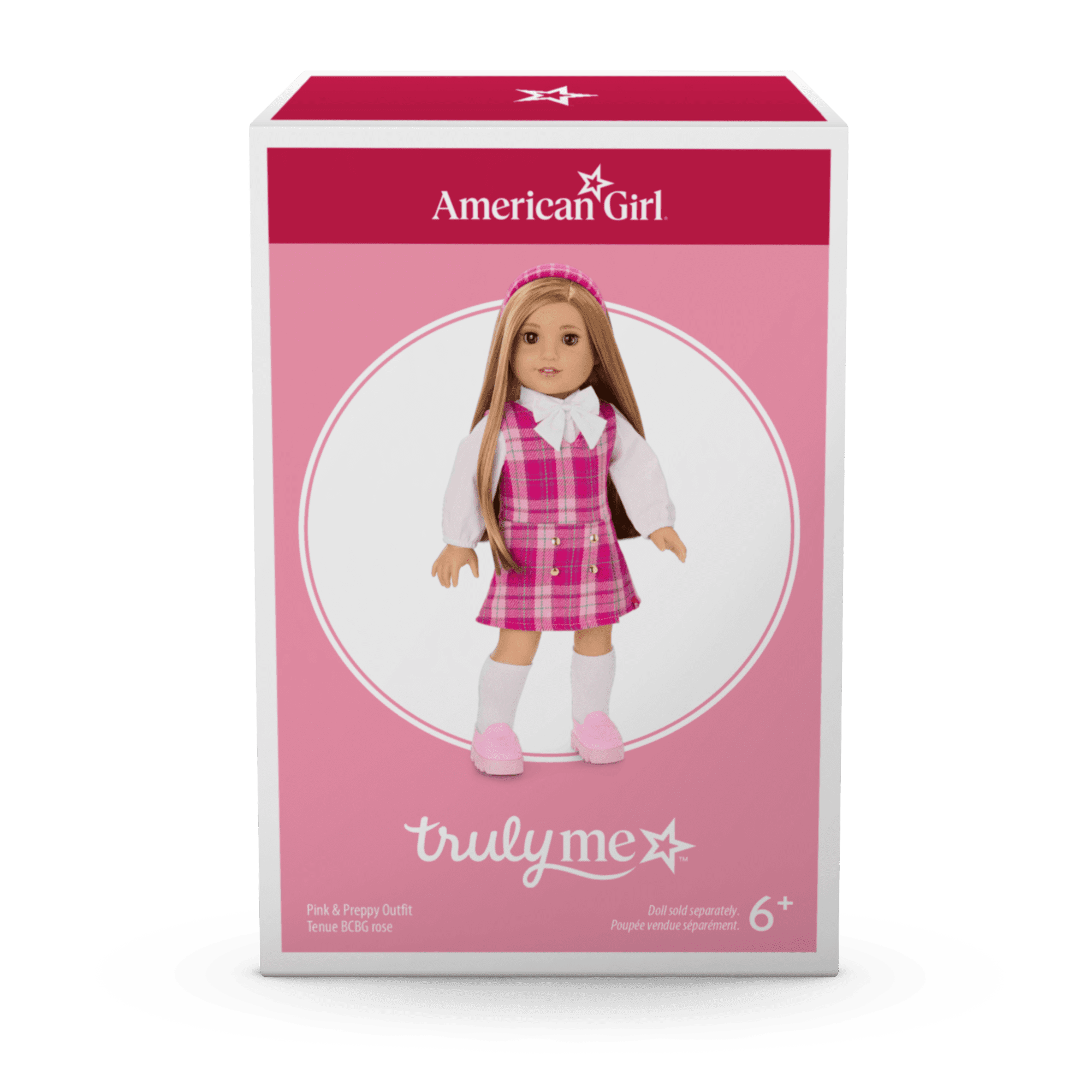 Pink & Preppy Outfit & We Heart Fashion Accessories for 18-inch Dolls