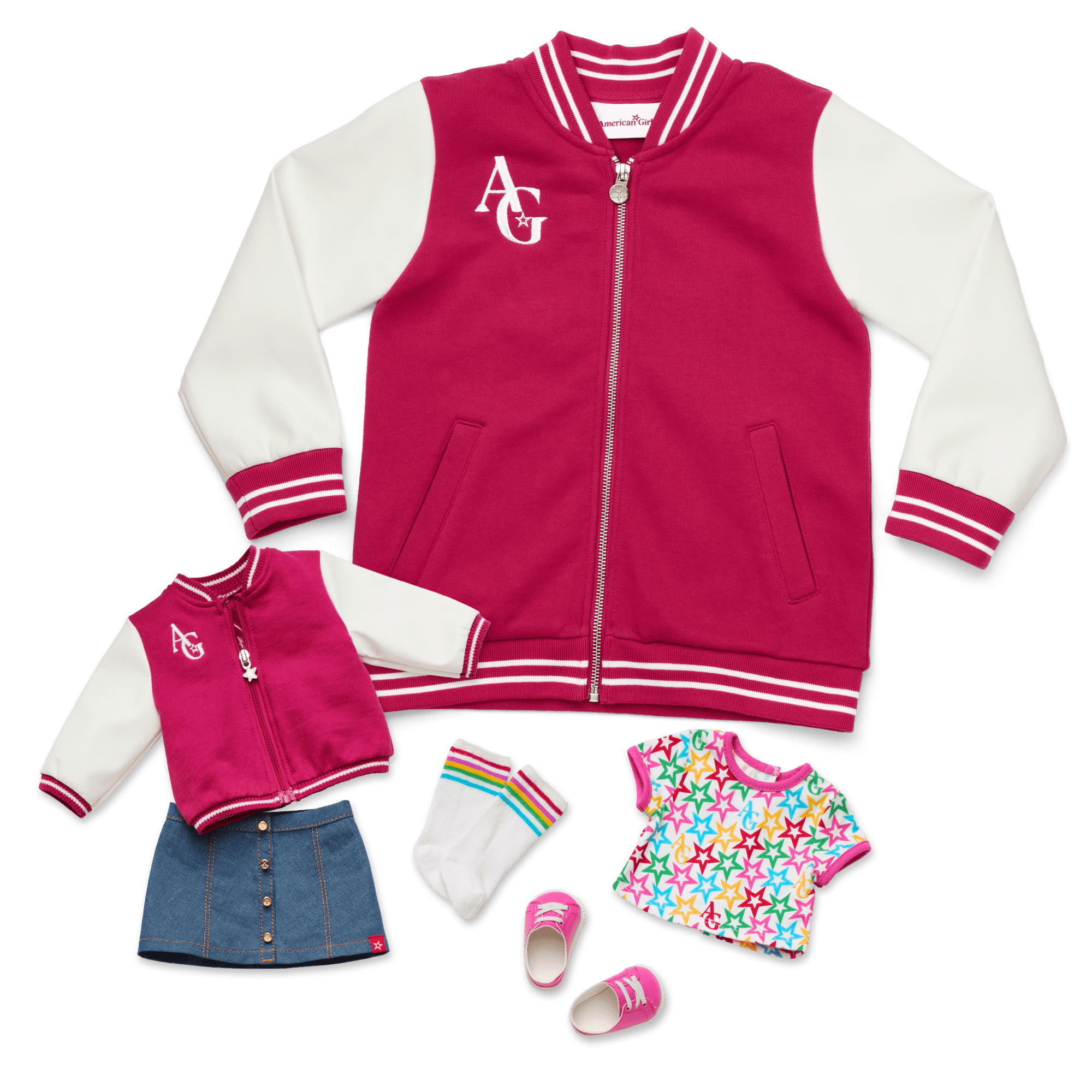 AG™ Star Squad Varsity Jacket for Adults & 18-inch Dolls