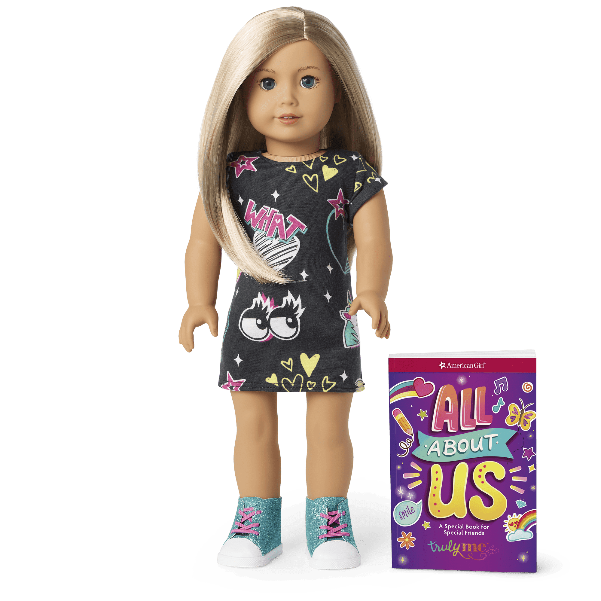 Truly Me 18 inch Doll 100 with layered straight blonde hair