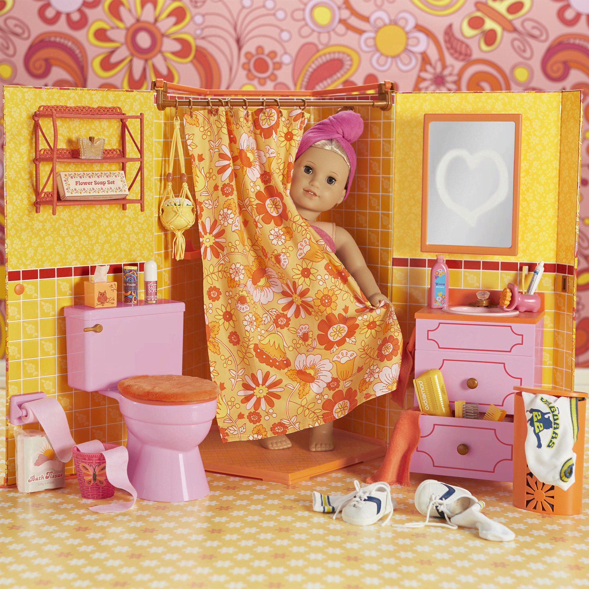American girl doll julie's bathroom clearance