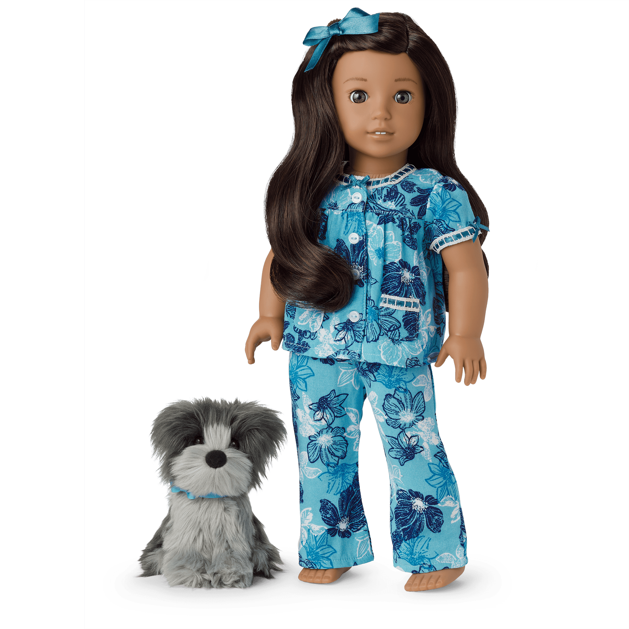 Nanea’s™ Floral Pajamas & Dog (Historical Characters)