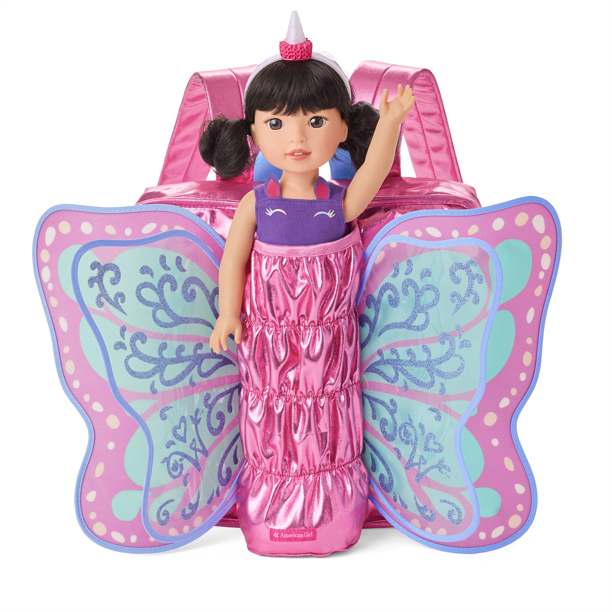 WellieWishers Flutter Wings Doll Carrier American Girl