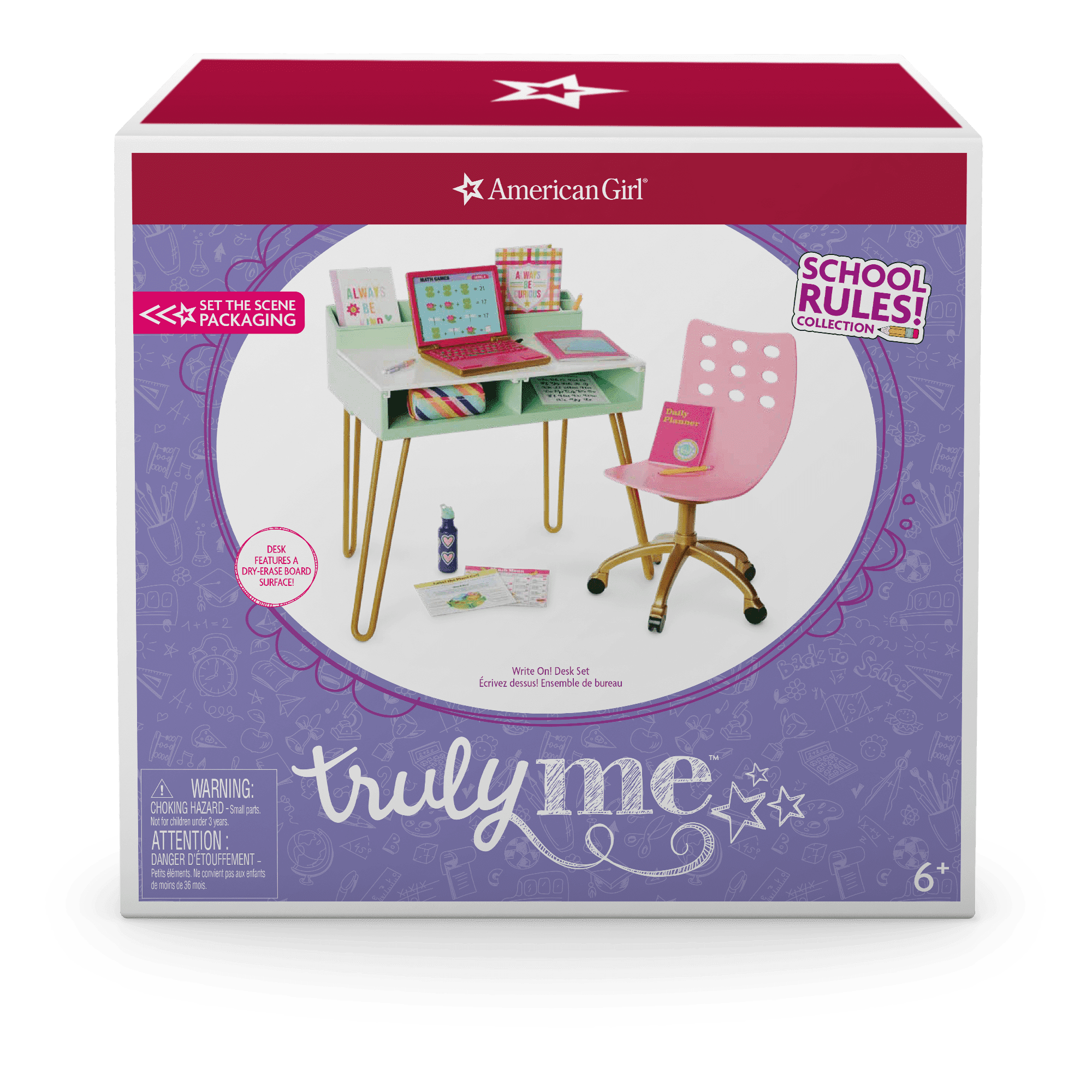 Desk American Doll School Set School Desk Set Doll Accessories