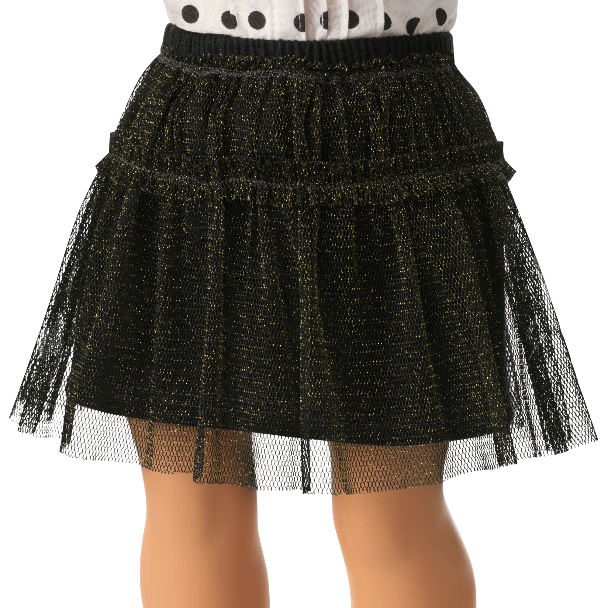 American Girl® x J.Crew Puff-Sleeve Polka-Dot Top & Tulle Skirt Bundle for 18-inch Dolls