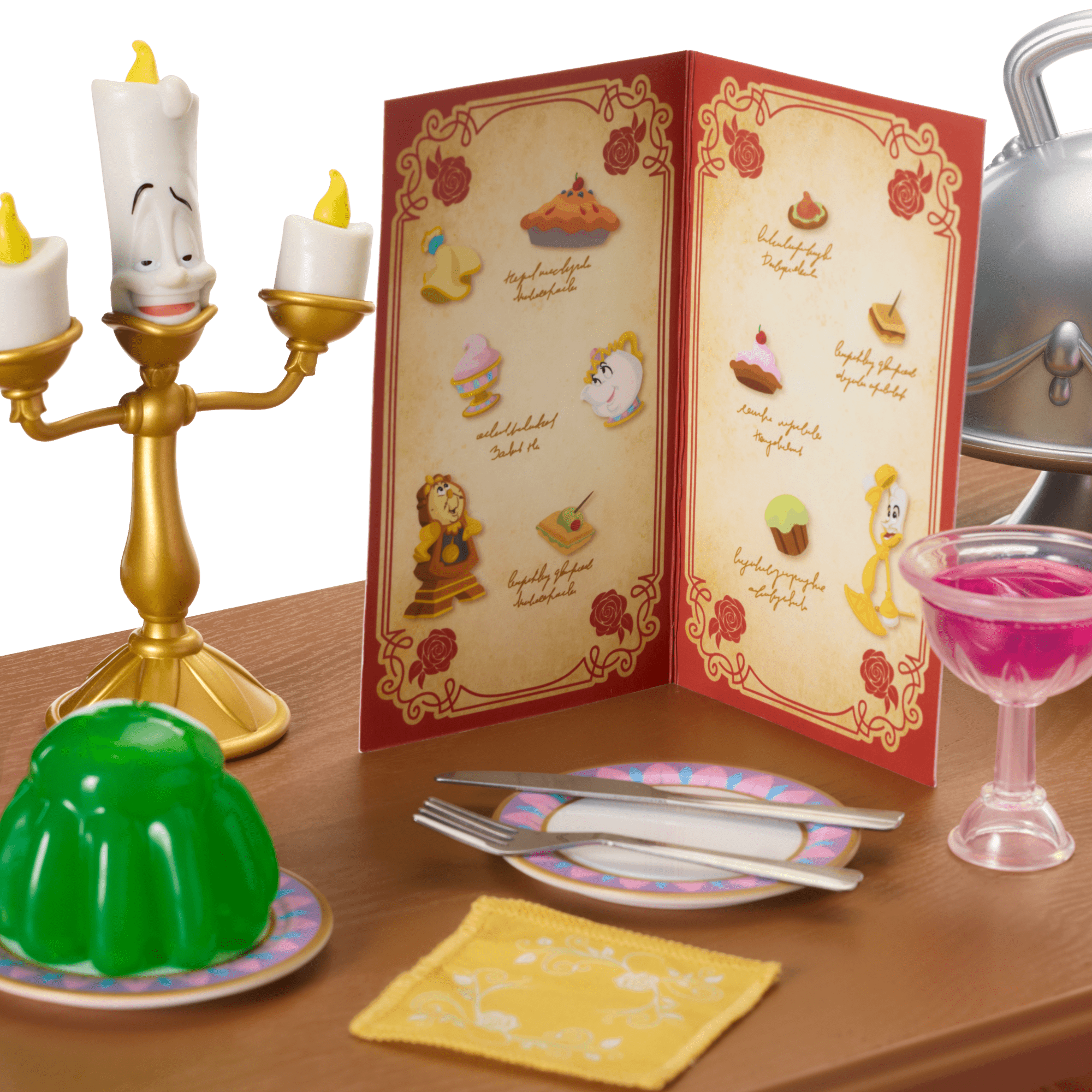 Disney Princess Belle Enchanted Castle Dining Set & Friends for 18-inch Dolls by American Girl®