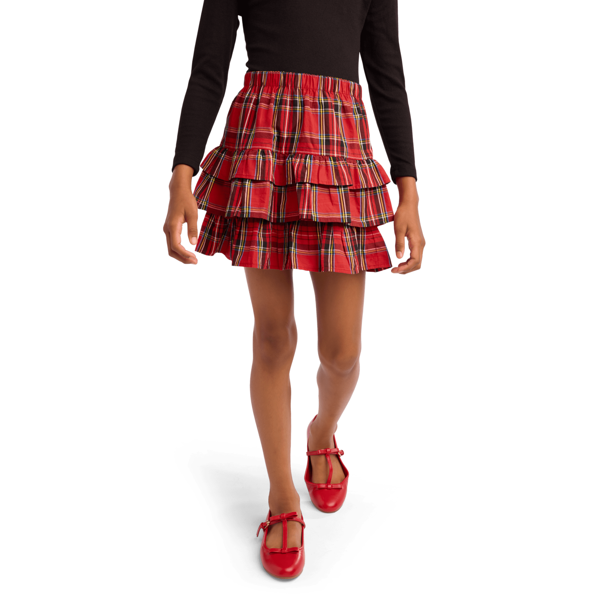 American Girl® x J.Crew Tiered Plaid Skirt for Girls