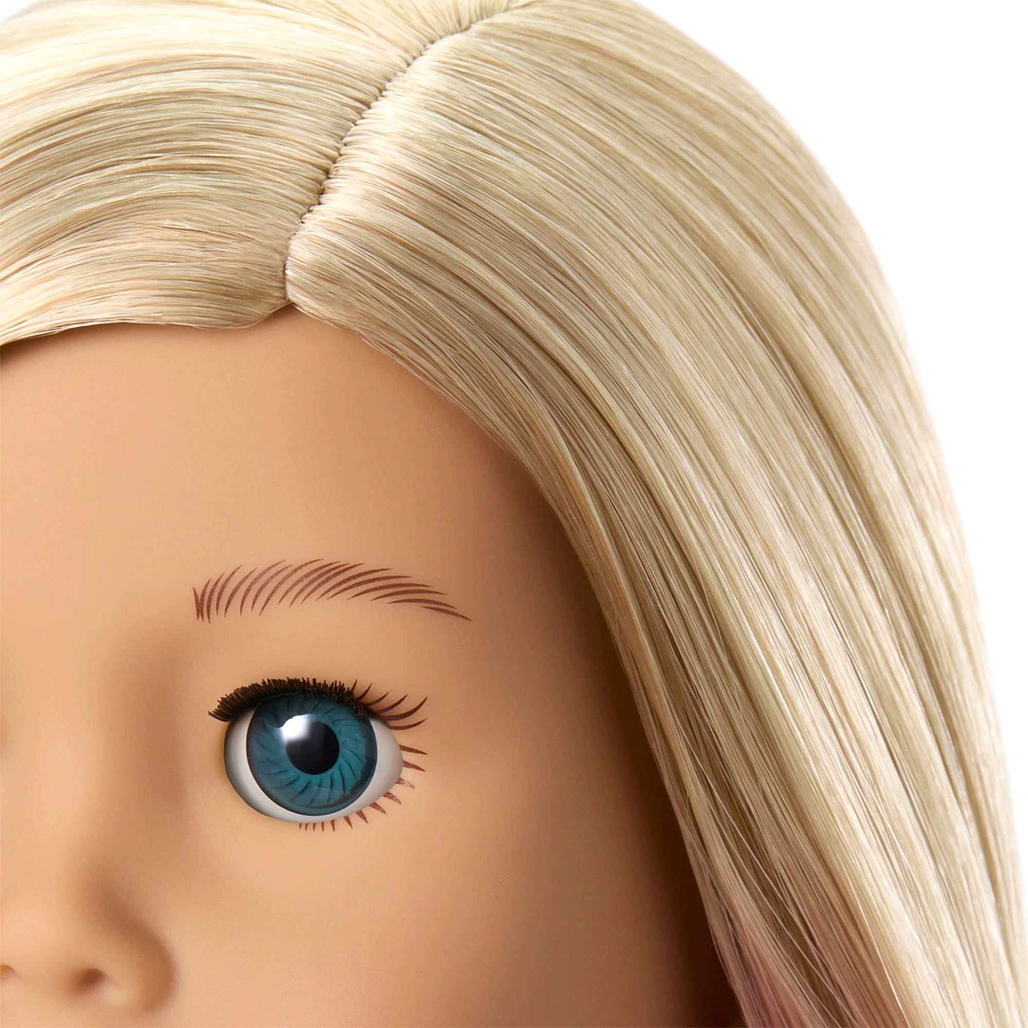 Truly Me™ 18-inch Doll #100 with straight layered blonde hair