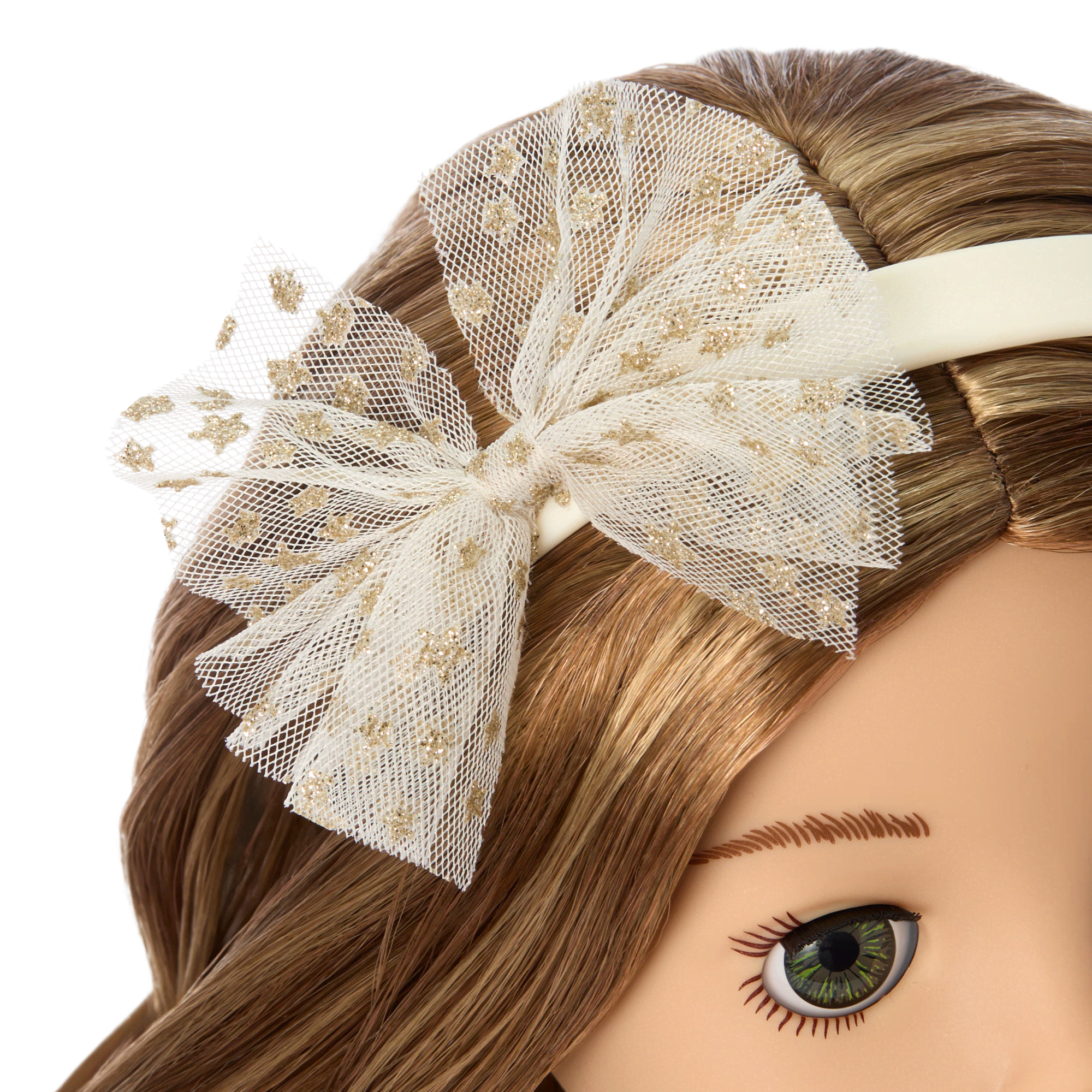 American Girl® x Janie and Jack Sparkly Cream Celebration Dress for 18-inch Dolls
