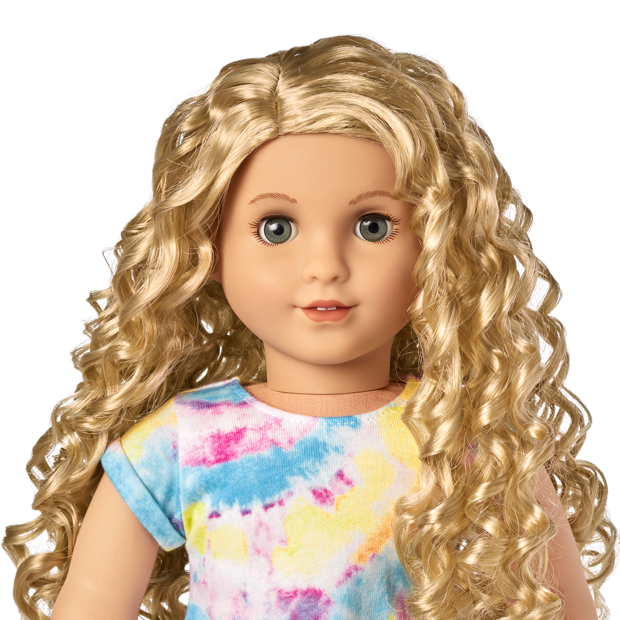 Truly Me™ 18-inch Doll #115 with curly blonde hair