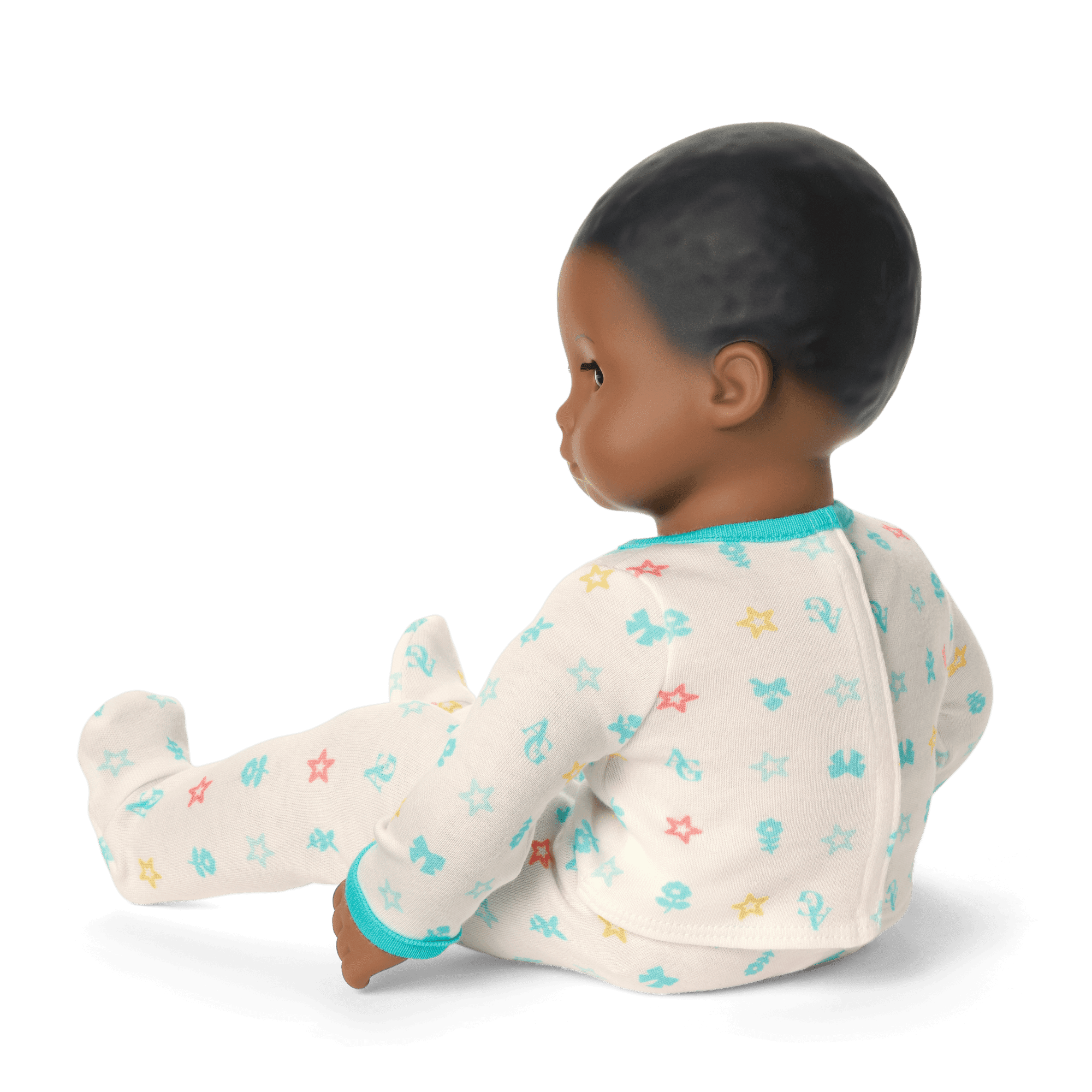 Bitty Baby® Doll #1 with black hair in Pastel Blue