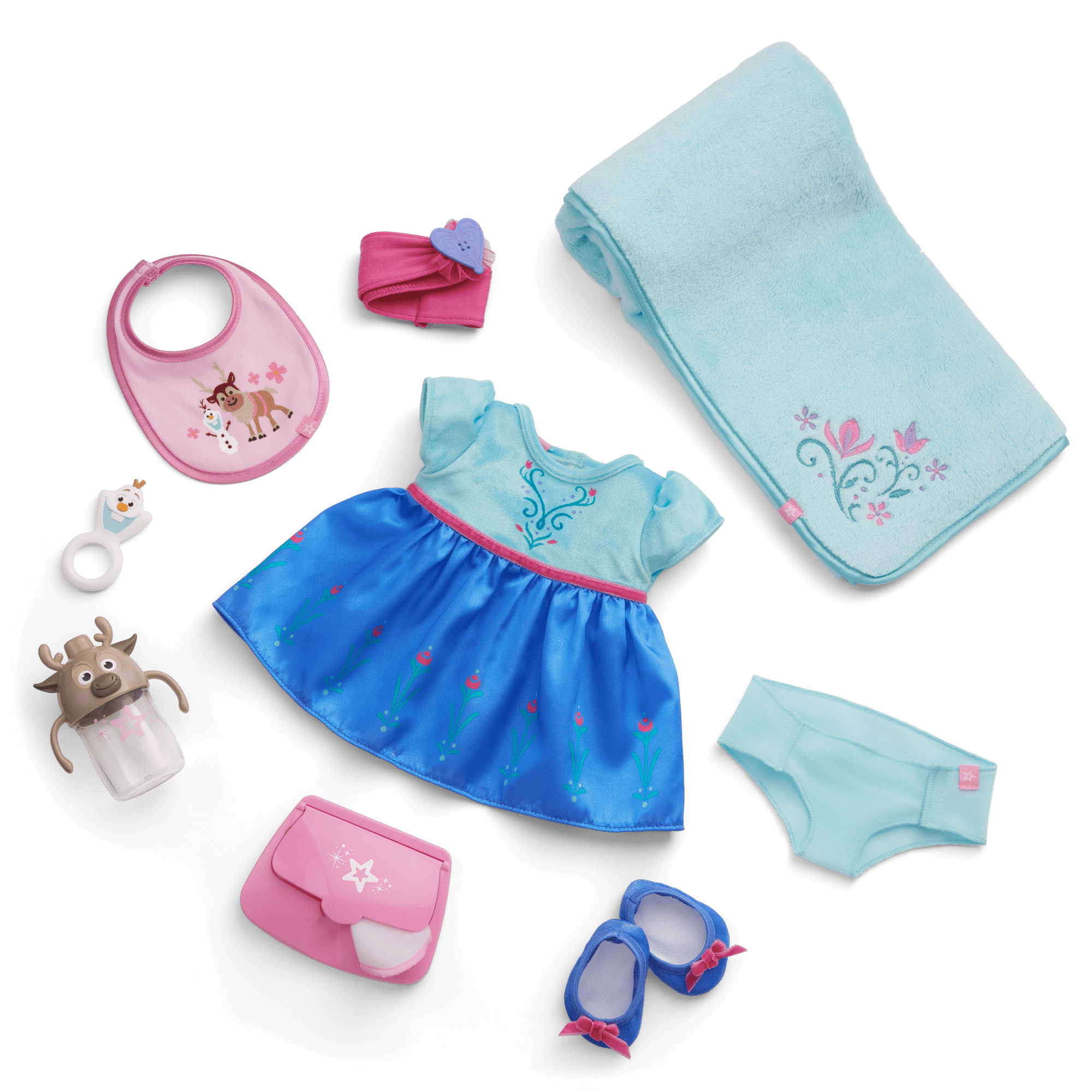 Disney Frozen Anna Cuddle & Care Set with Bitty Baby® Doll by American Girl®