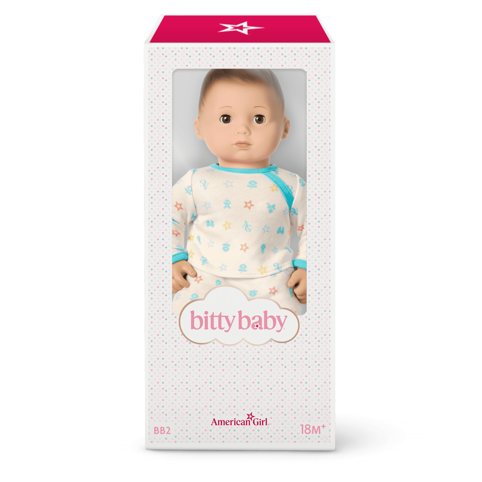 Bitty Baby® Doll #2 in Pastel Blue + Bear Friend & Board Book