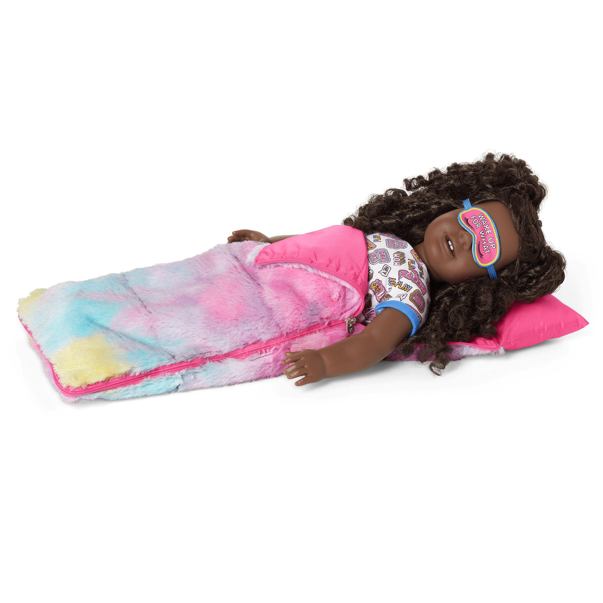 Who's Ready to Snooze Sleeping Bag for 18-inch Dolls