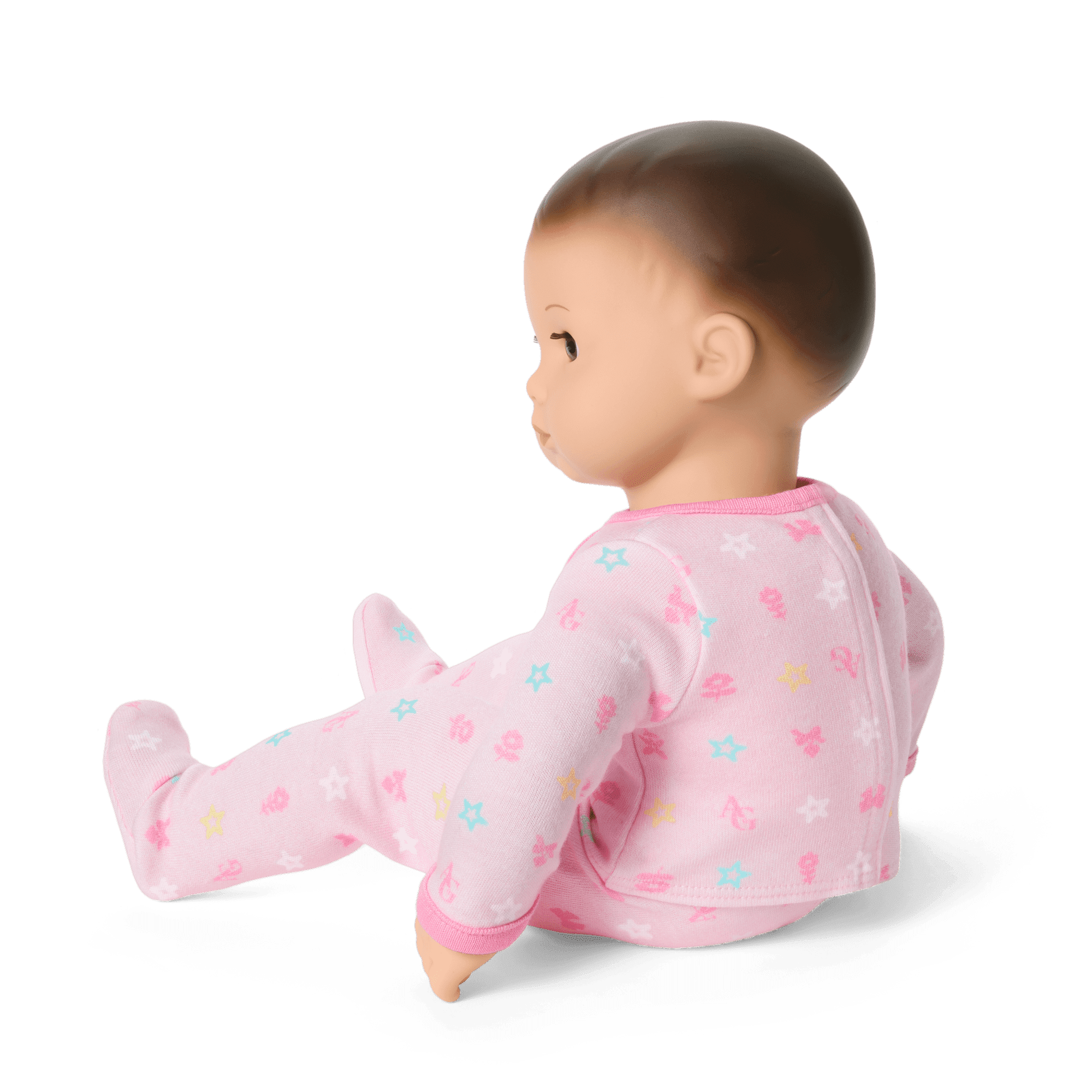 Bitty Baby® Doll #2 with brown hair in Pastel Pink