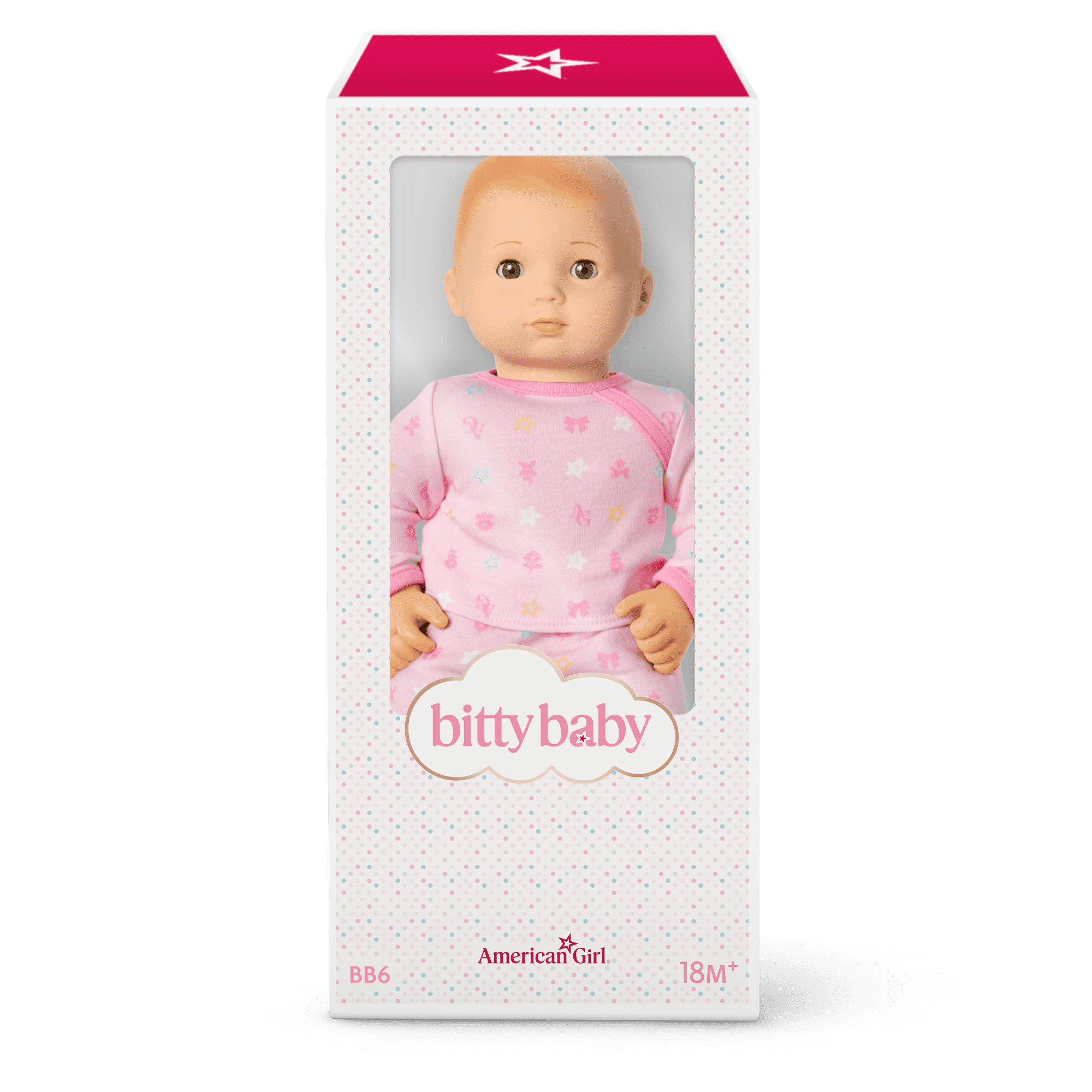 Bitty Baby® Doll #6 in Pastel Pink + Bunny Friend & Board Book
