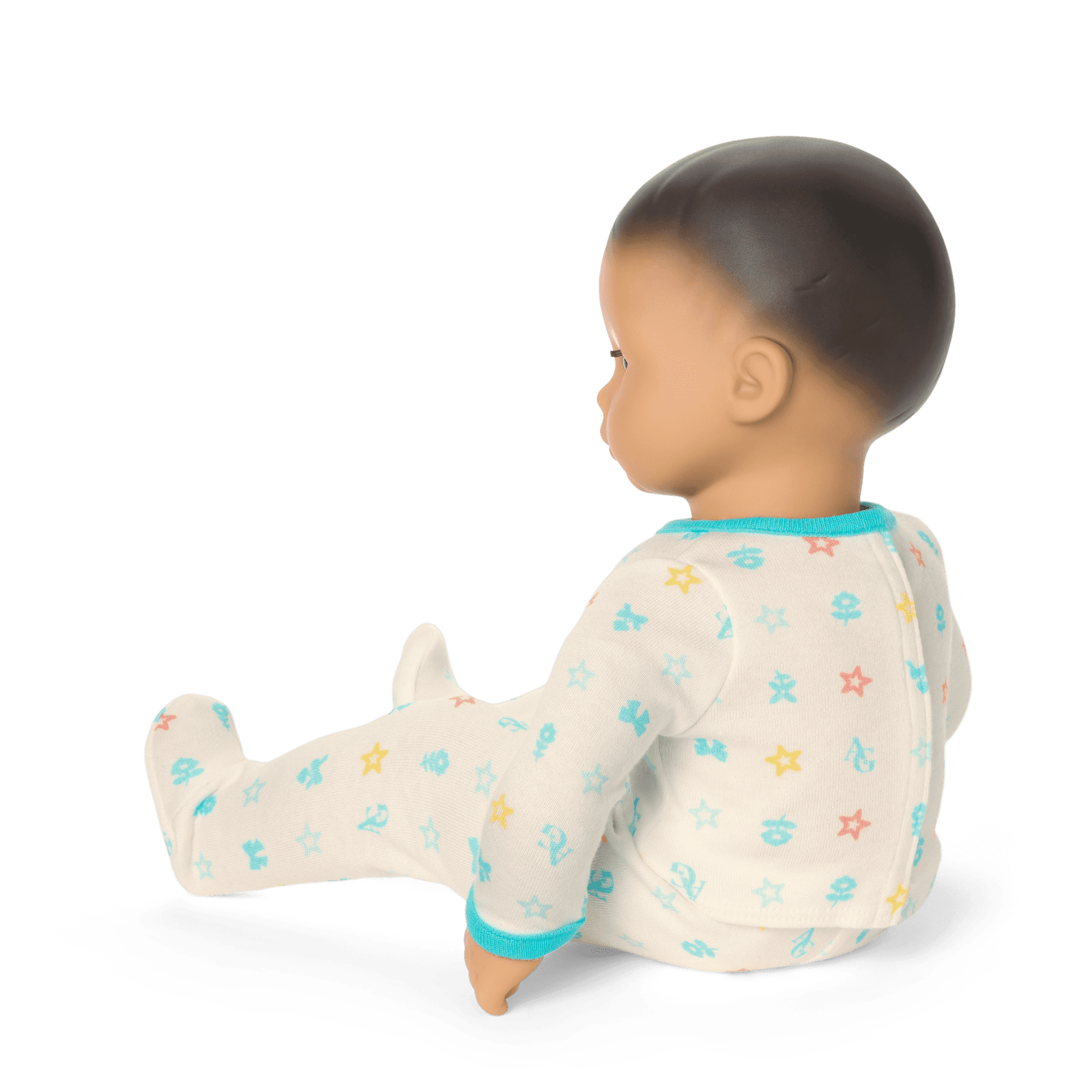 Bitty Baby® Doll #4 with black hair in Pastel Blue