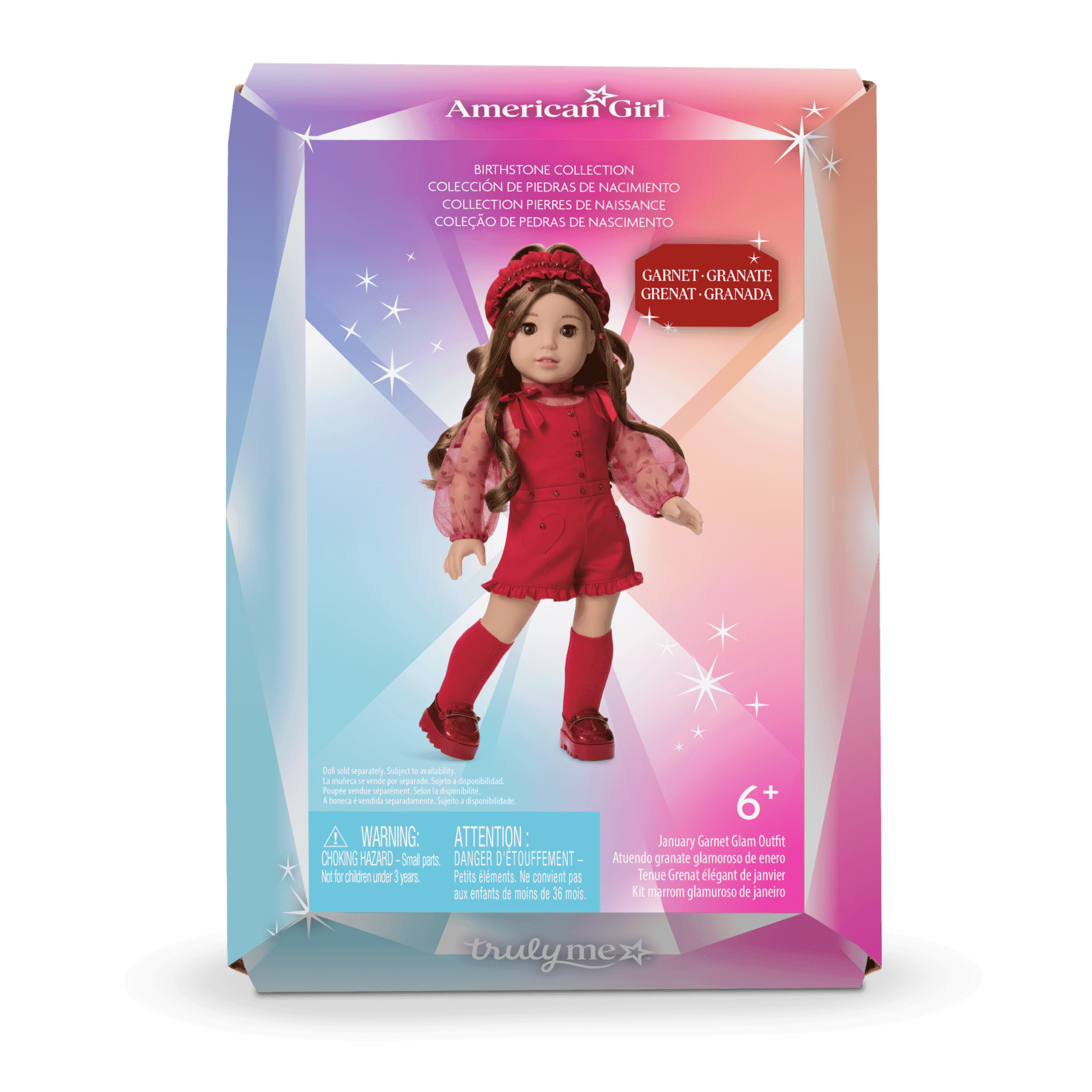 January Garnet Glam Outfit for 18-inch Dolls