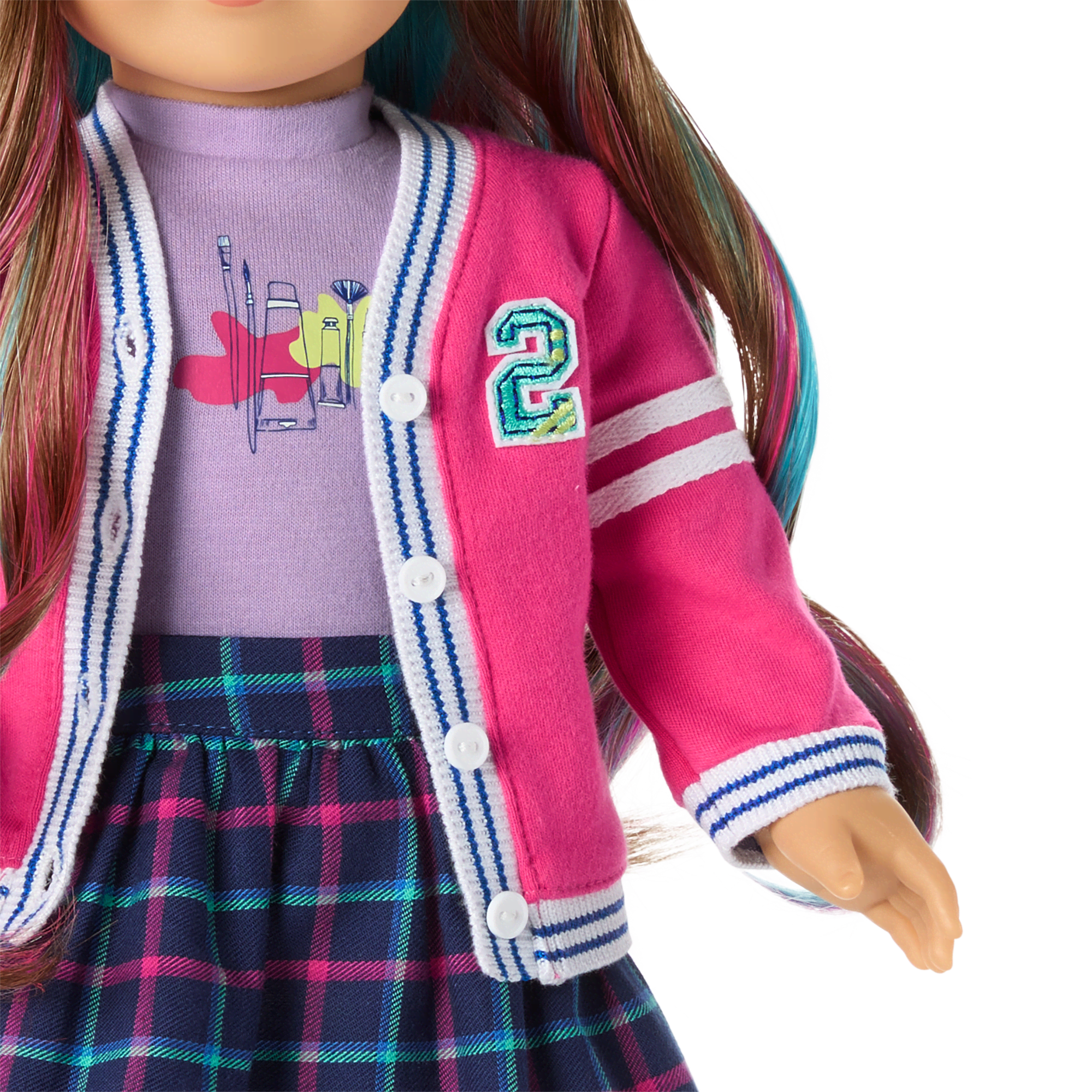School-Day Style Outfit Set for 18-inch Dolls