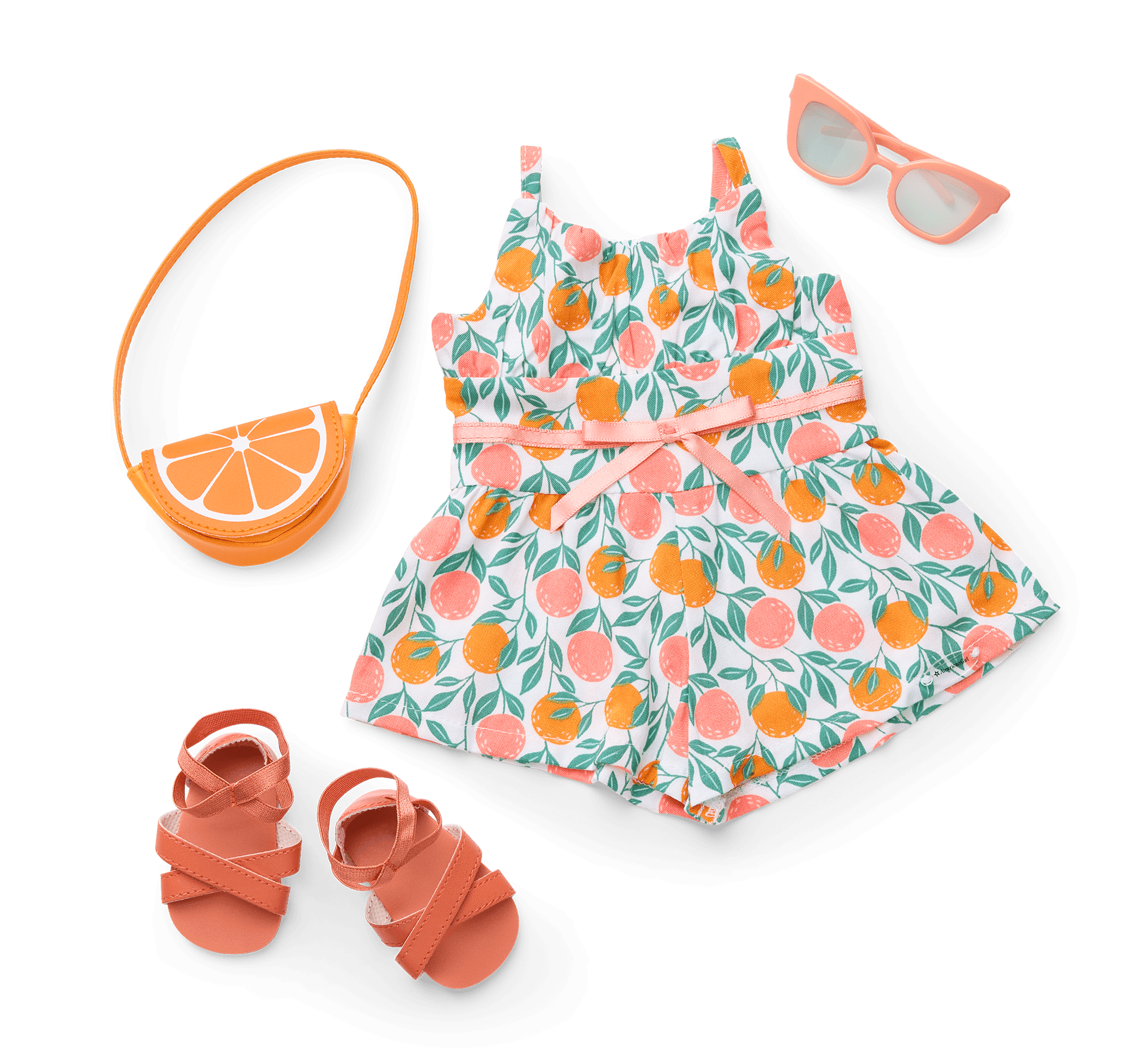 Orange You Glad It's Summer Outfit for 18-inch Dolls