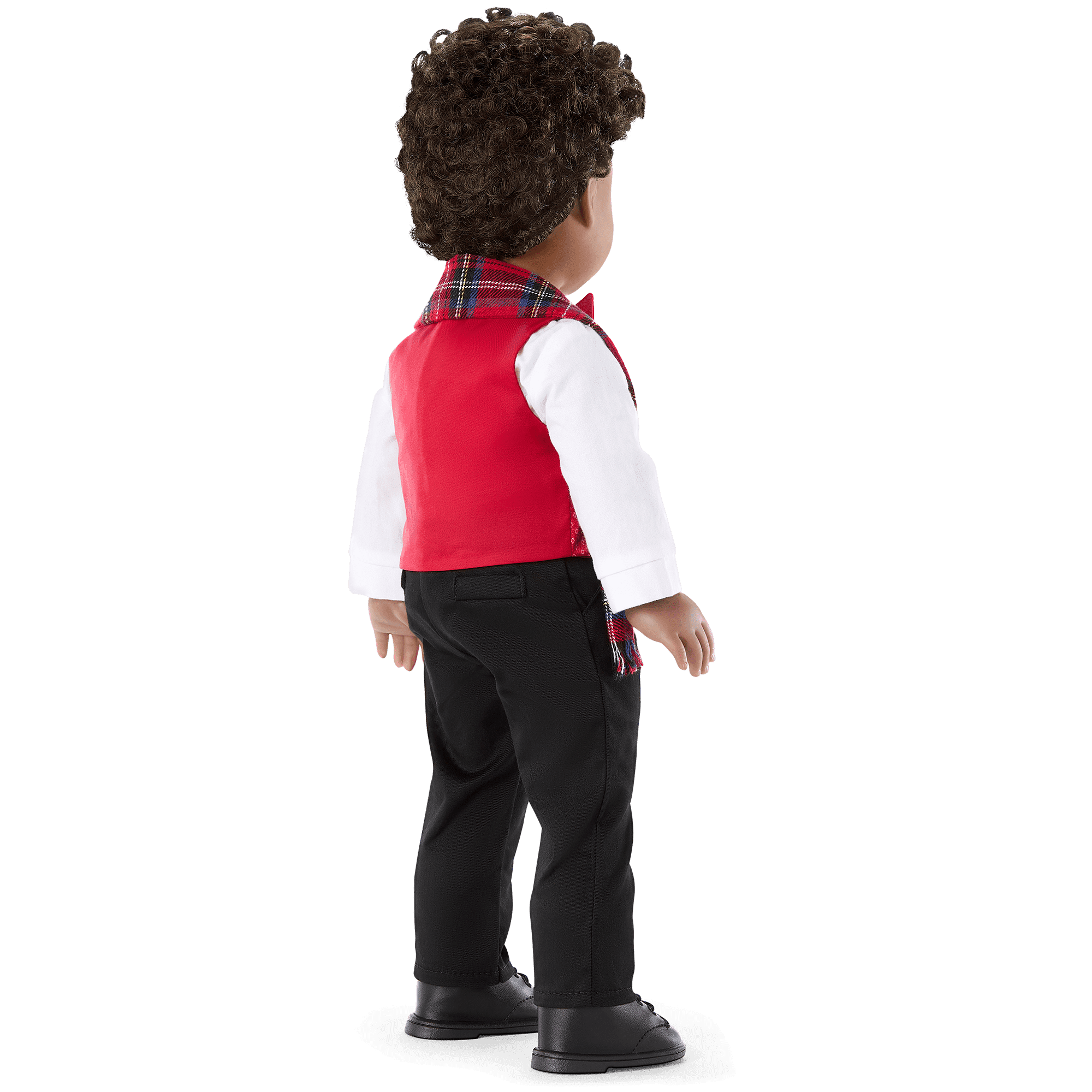Pop of Plaid Holiday Outfit for 18-inch Dolls