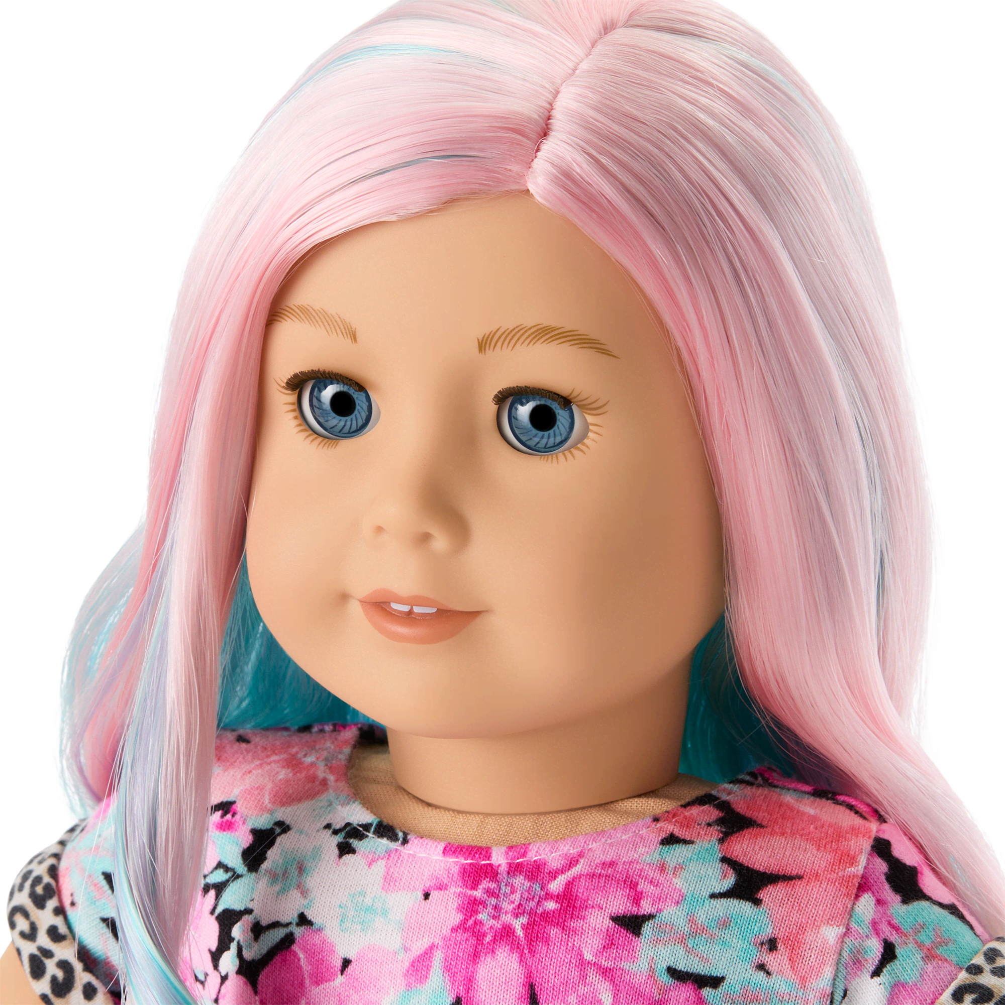 Truly Me™ 18-inch Doll #129 with pastel multicolor hair