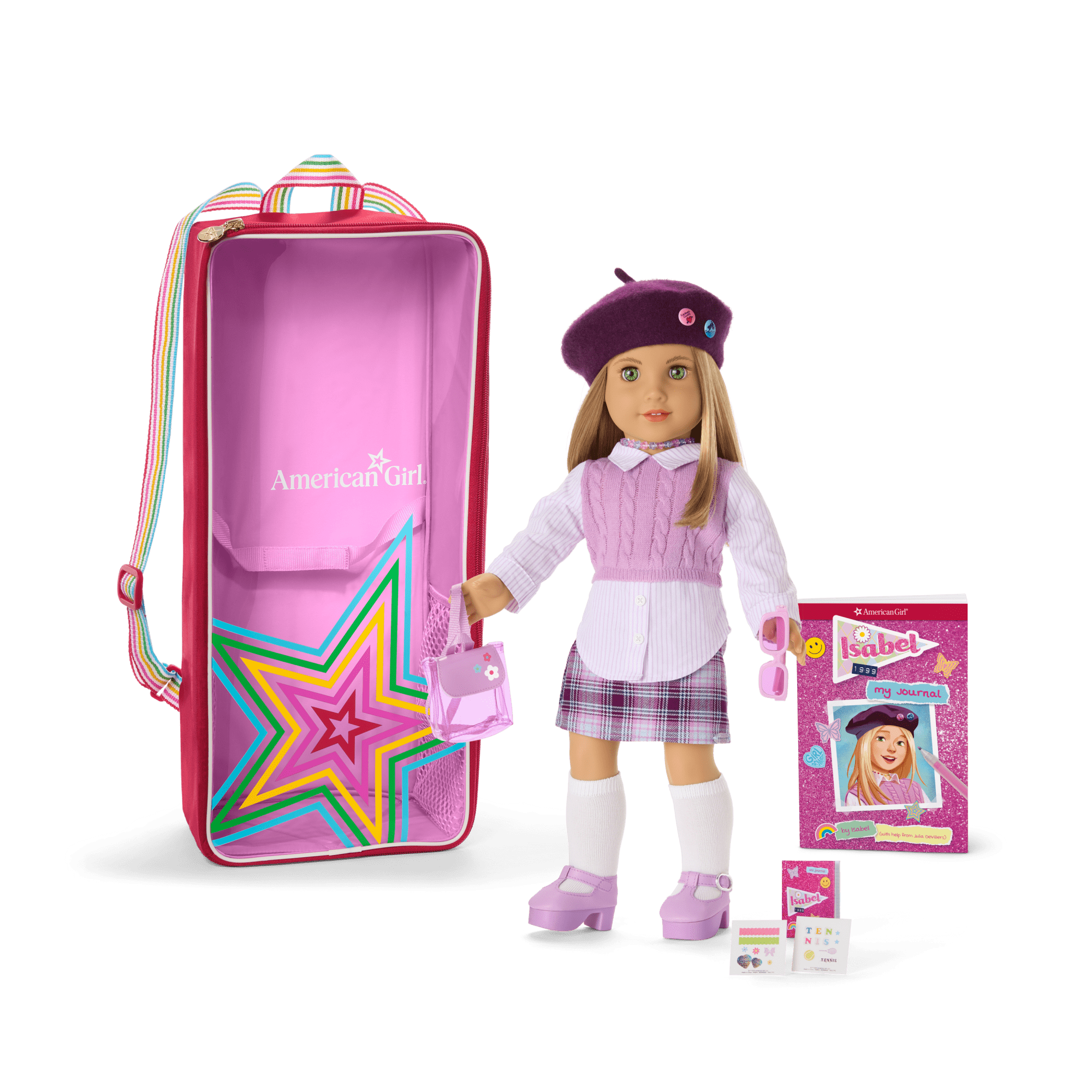 Isabel™ 18-inch Doll, Journal, Accessories & Doll Carrier (Historical Characters)