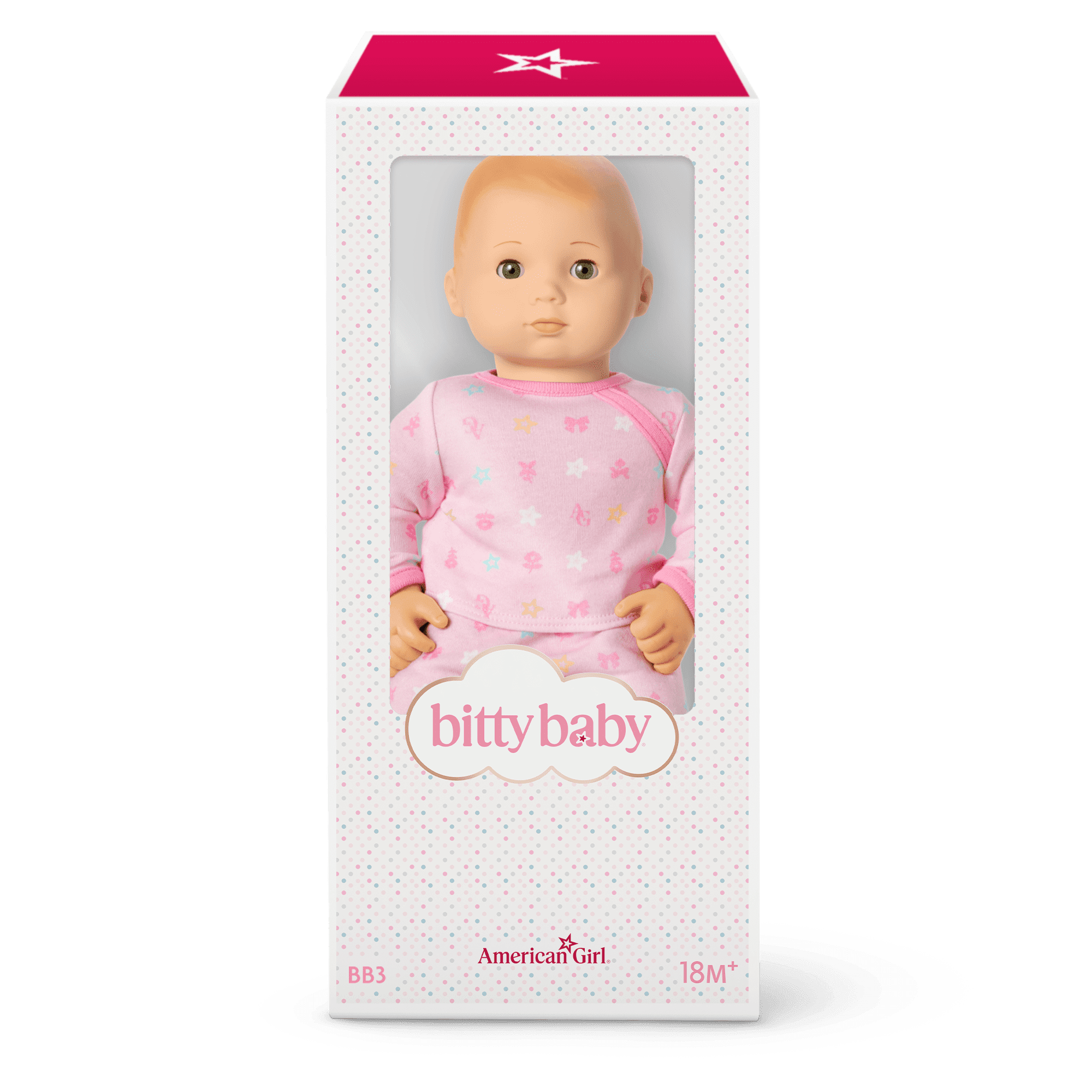 Bitty Baby® Doll #3 with blonde hair in Pastel Pink