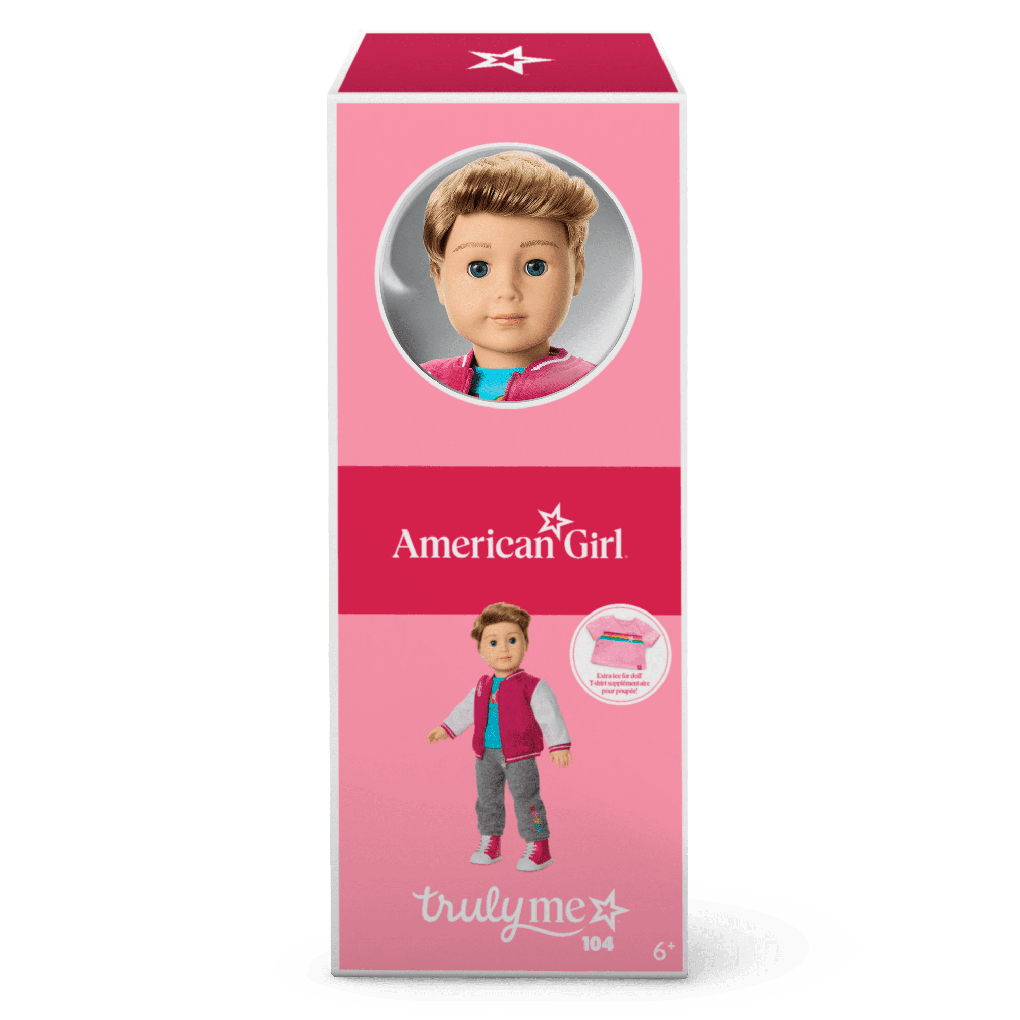 Truly Me™ 18-inch Doll #104 with straight caramel hair