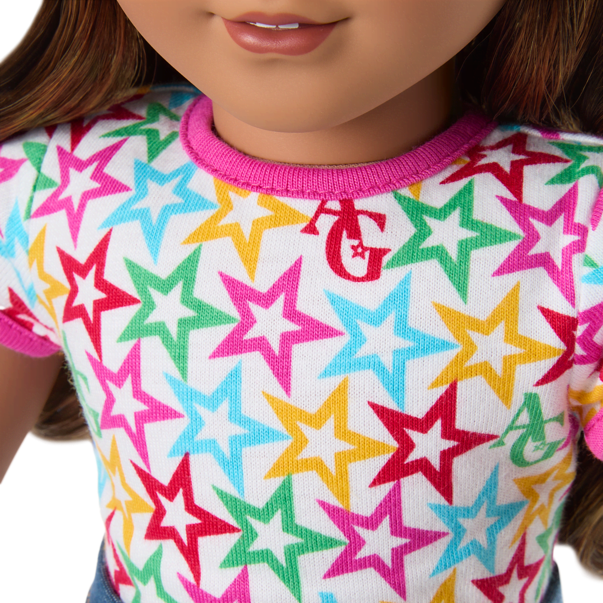 Truly Me™ 18-inch Doll #117 with wavy dark-brown hair