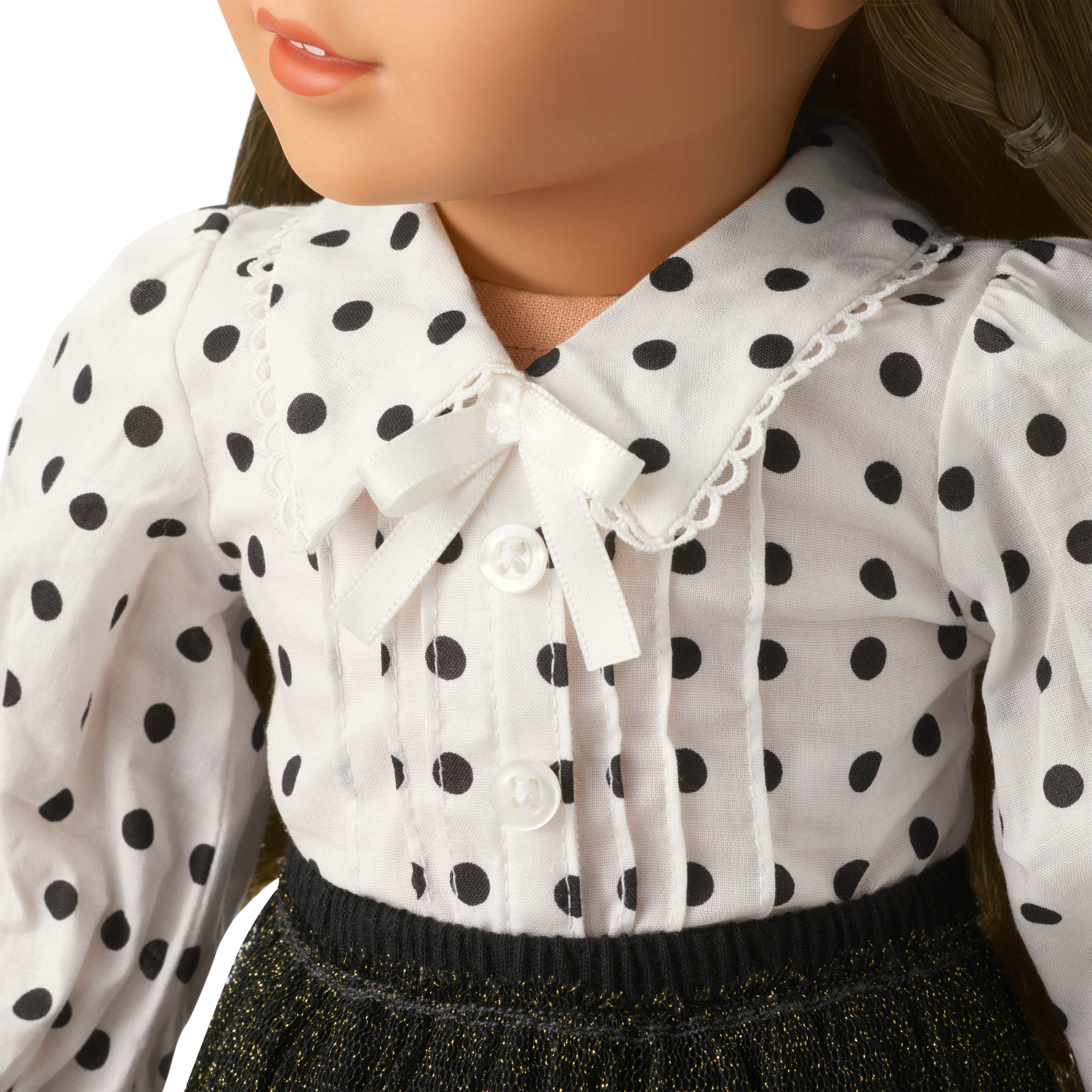 American Girl® x J.Crew Puff-Sleeve Polka-Dot Top for 18-inch Dolls