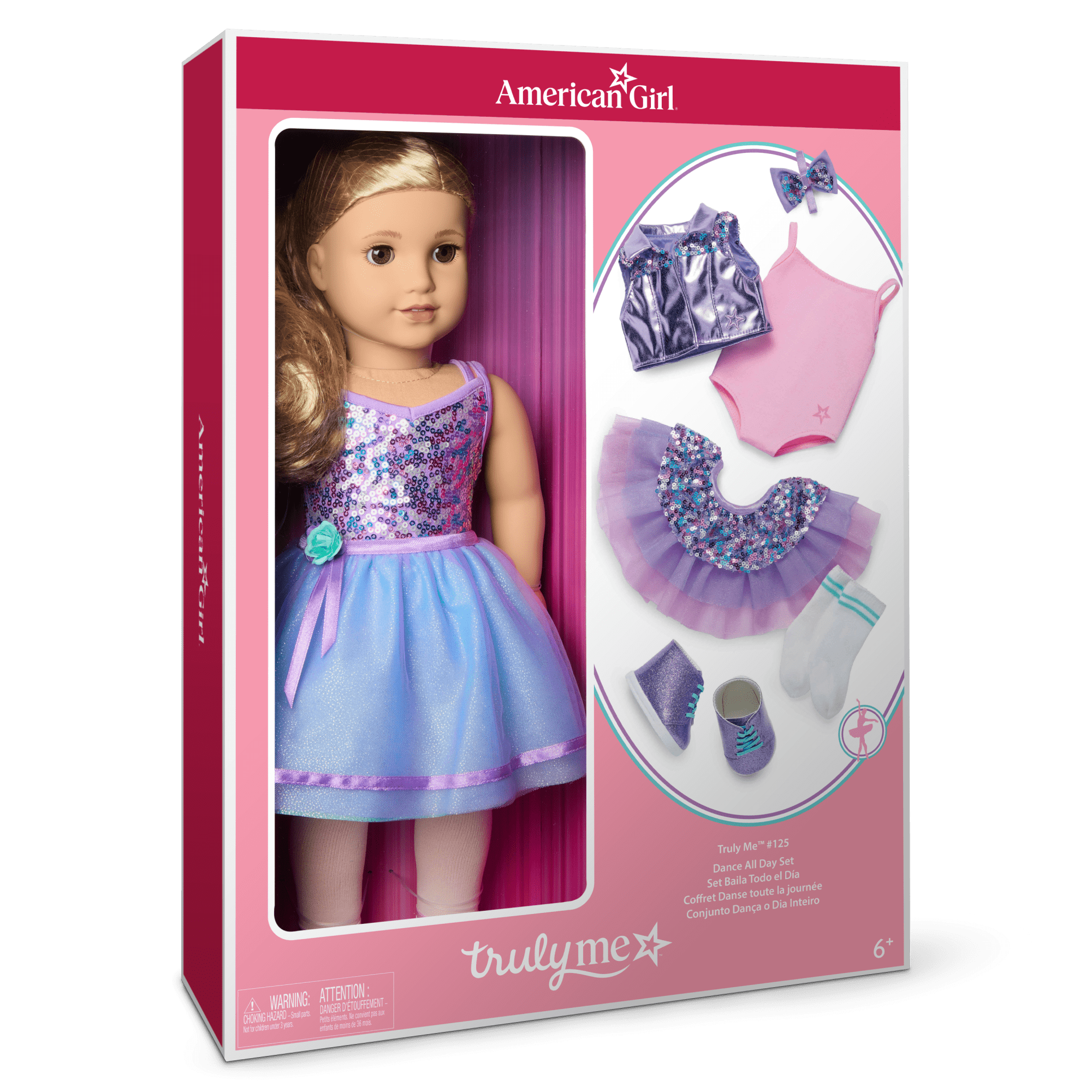 Truly Me™ #125 Doll & Dance All Day Set with curly blonde hair