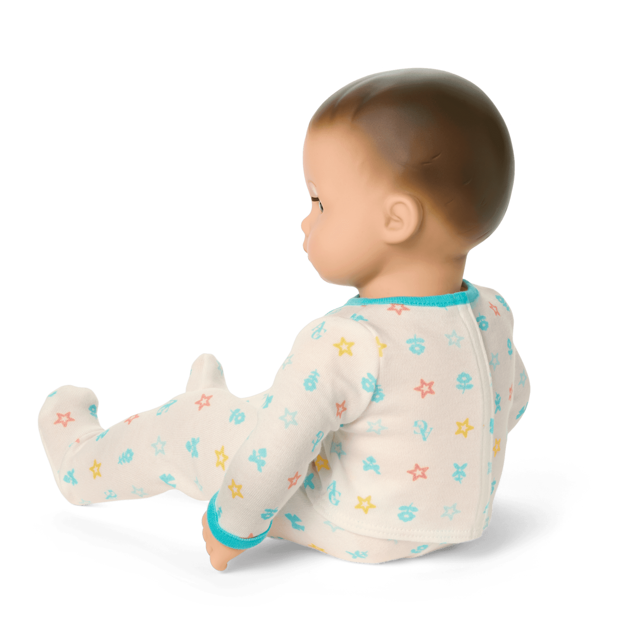 Bitty Baby® Doll #2 with brown hair in Pastel Blue