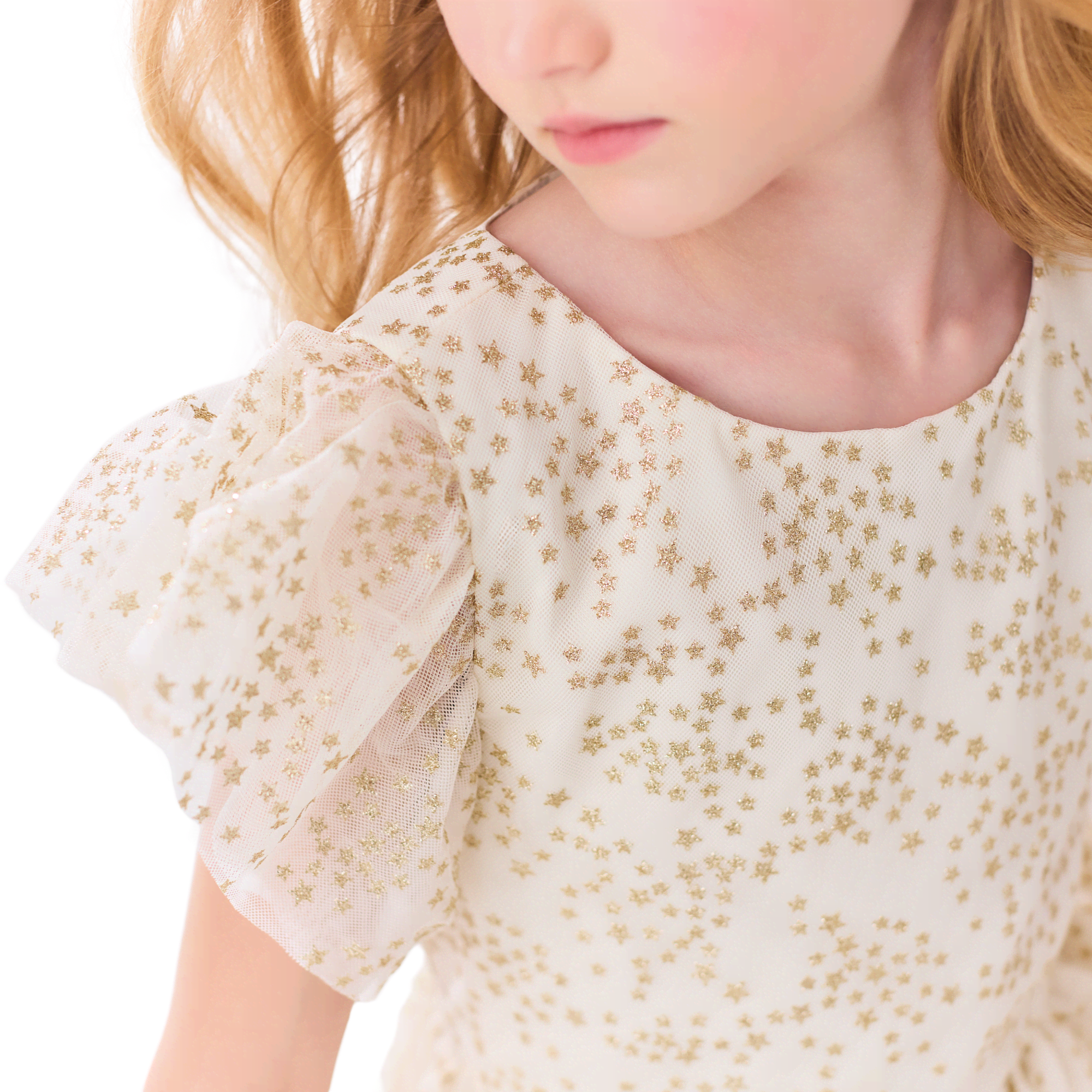 American Girl® x Janie and Jack Sparkly Cream Celebration Dress for Little Girls & Bitty Baby® Dolls