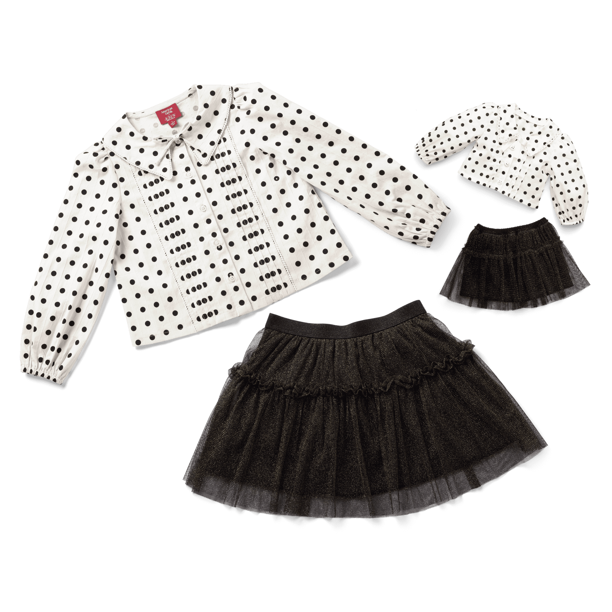 American Girl® x J.Crew Polka-Dot Top & Tulle Skirt Bundle for Girls & 18-inch Dolls