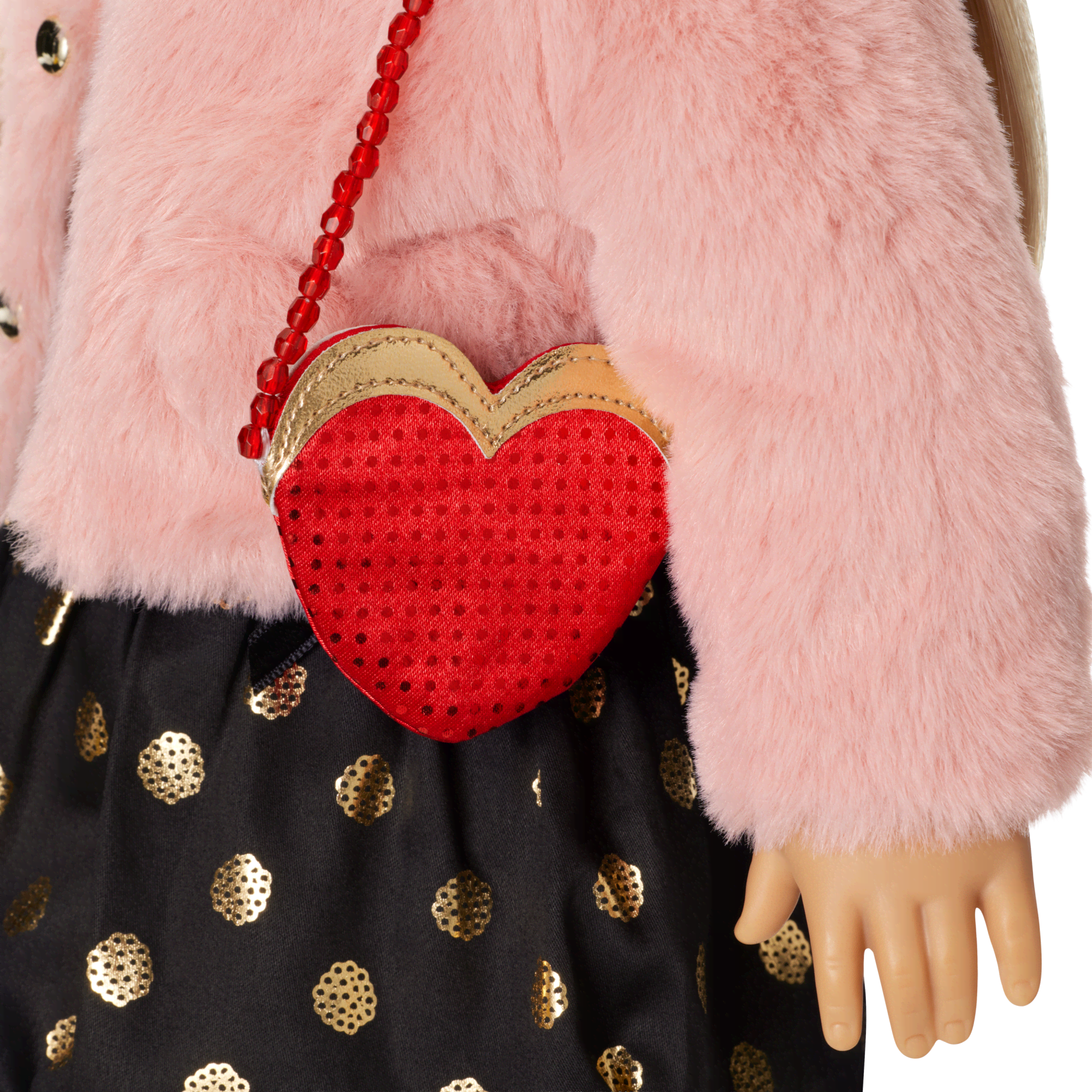 American Girl® x J.Crew Embellished Heart Purse & Accessories for 18-inch Dolls