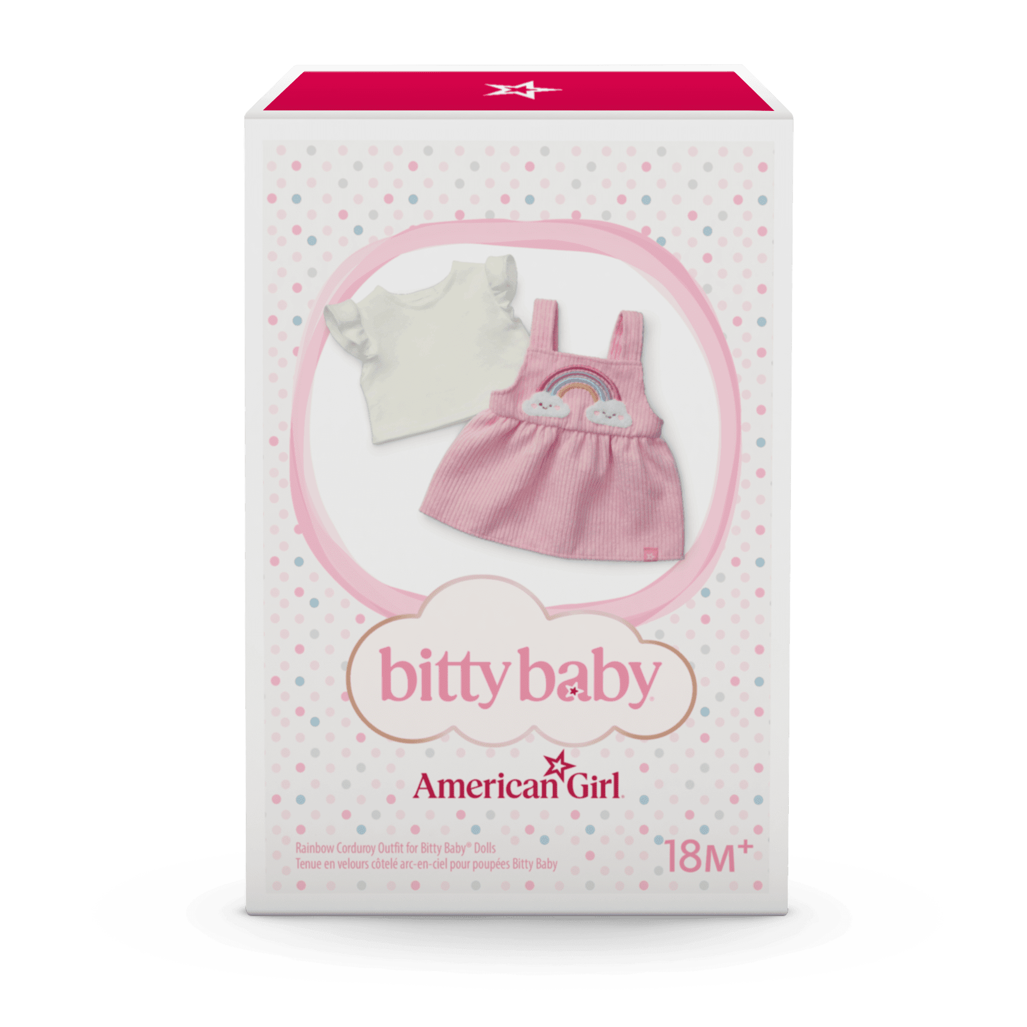 Rainbow Corduroy Outfit for Bitty Baby® Dolls