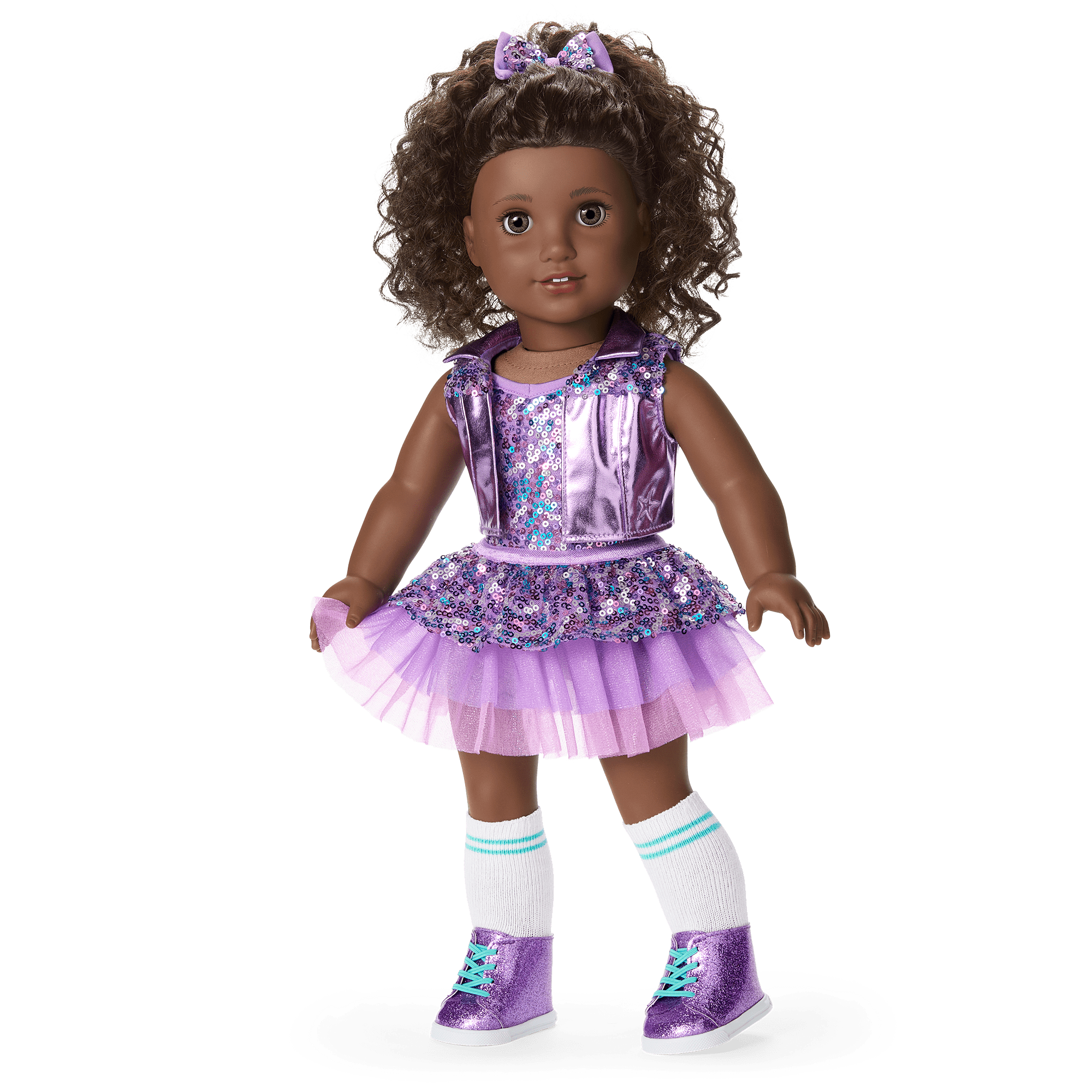 Truly Me™ #127 18-inch Doll & Practice-to-Performance Dance Set
