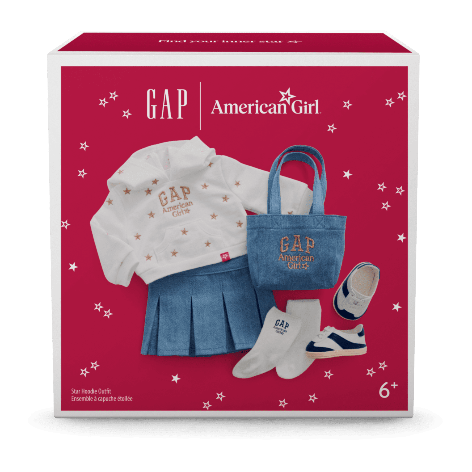 AG x GAP Star Hoodie Outfit for 18 inch Dolls American Girl