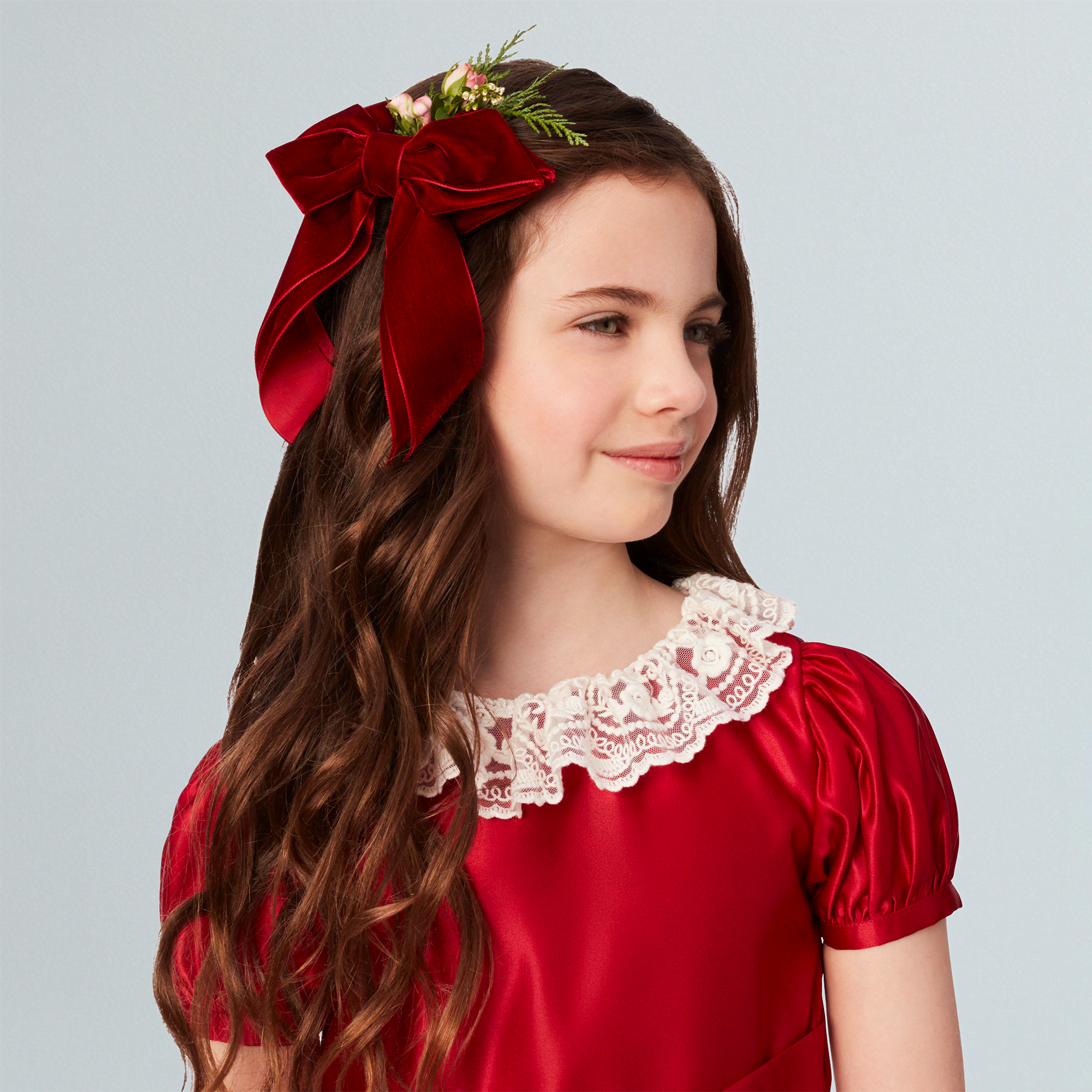 American Girl® x Janie and Jack Holly-Red Party Dress for Girls