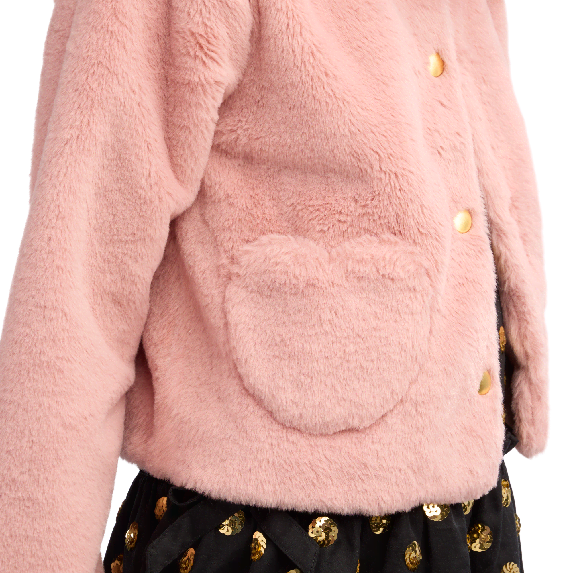 American Girl® x J.Crew Pink Faux-Fur Jacket for Girls