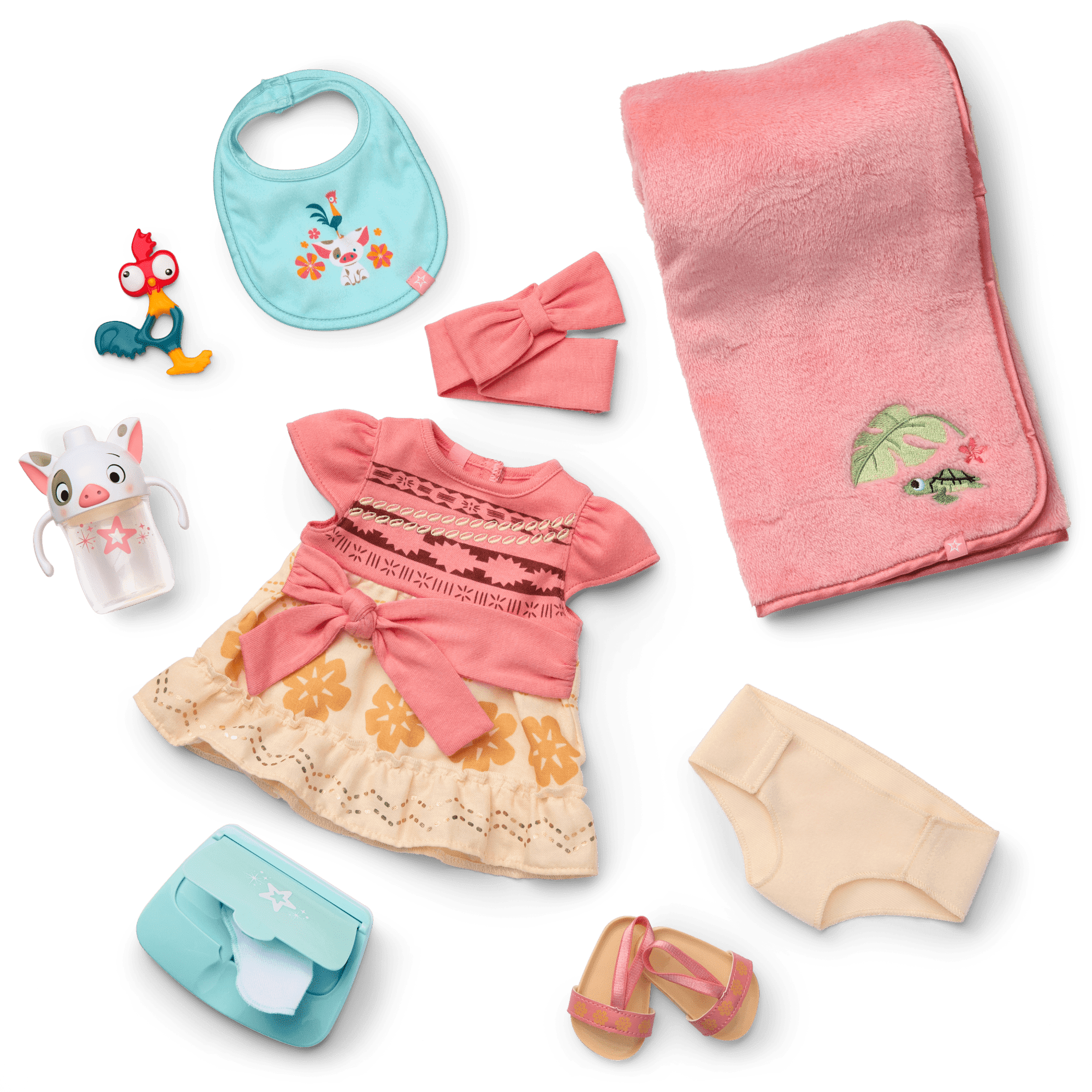 Disney Princess Moana Cuddle & Care Set with Bitty Baby® Doll by American Girl®
