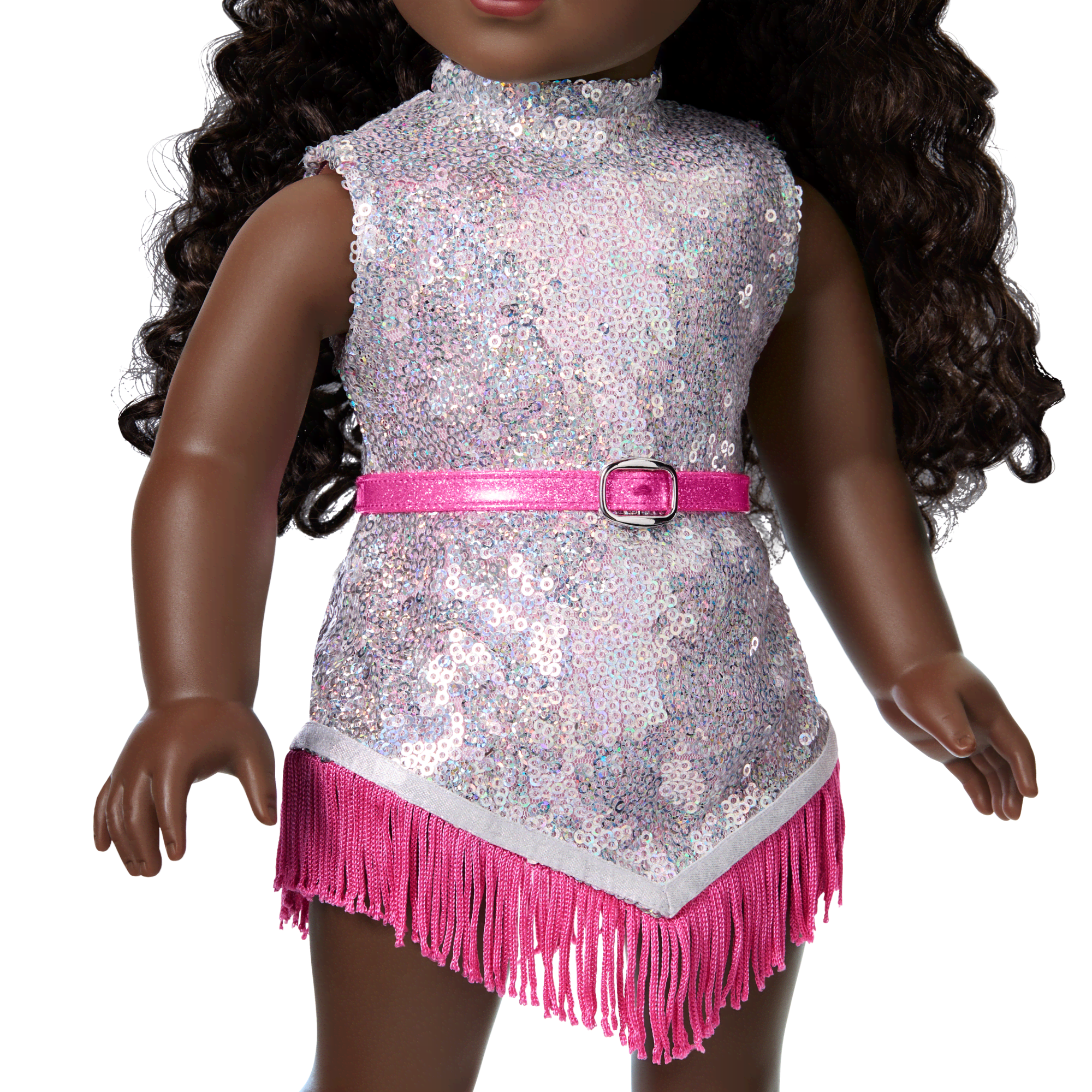 Glam Pink Cowgirl Outfit for 18-inch Dolls