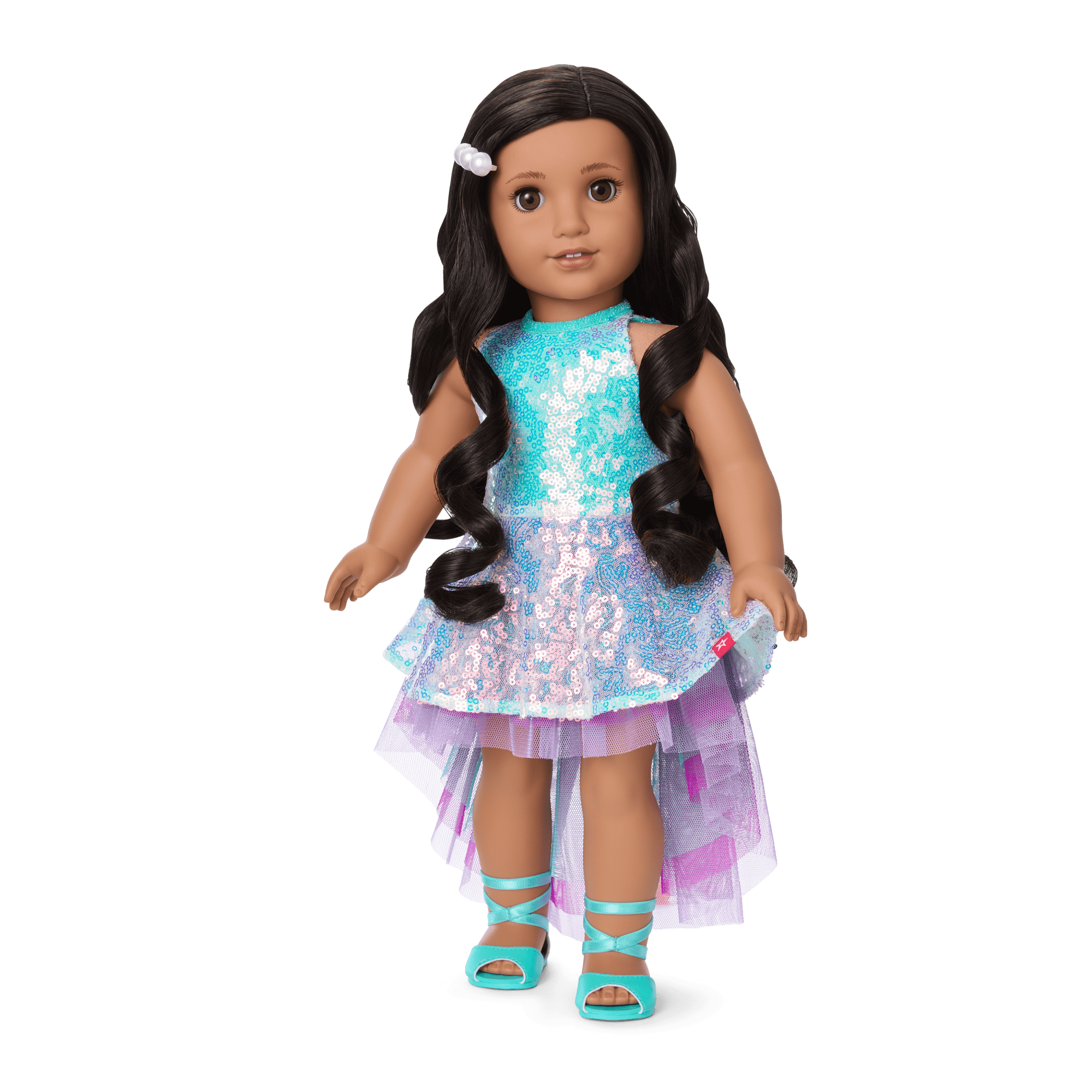 Glam Shimmering Ocean Outfit for 18-inch Dolls