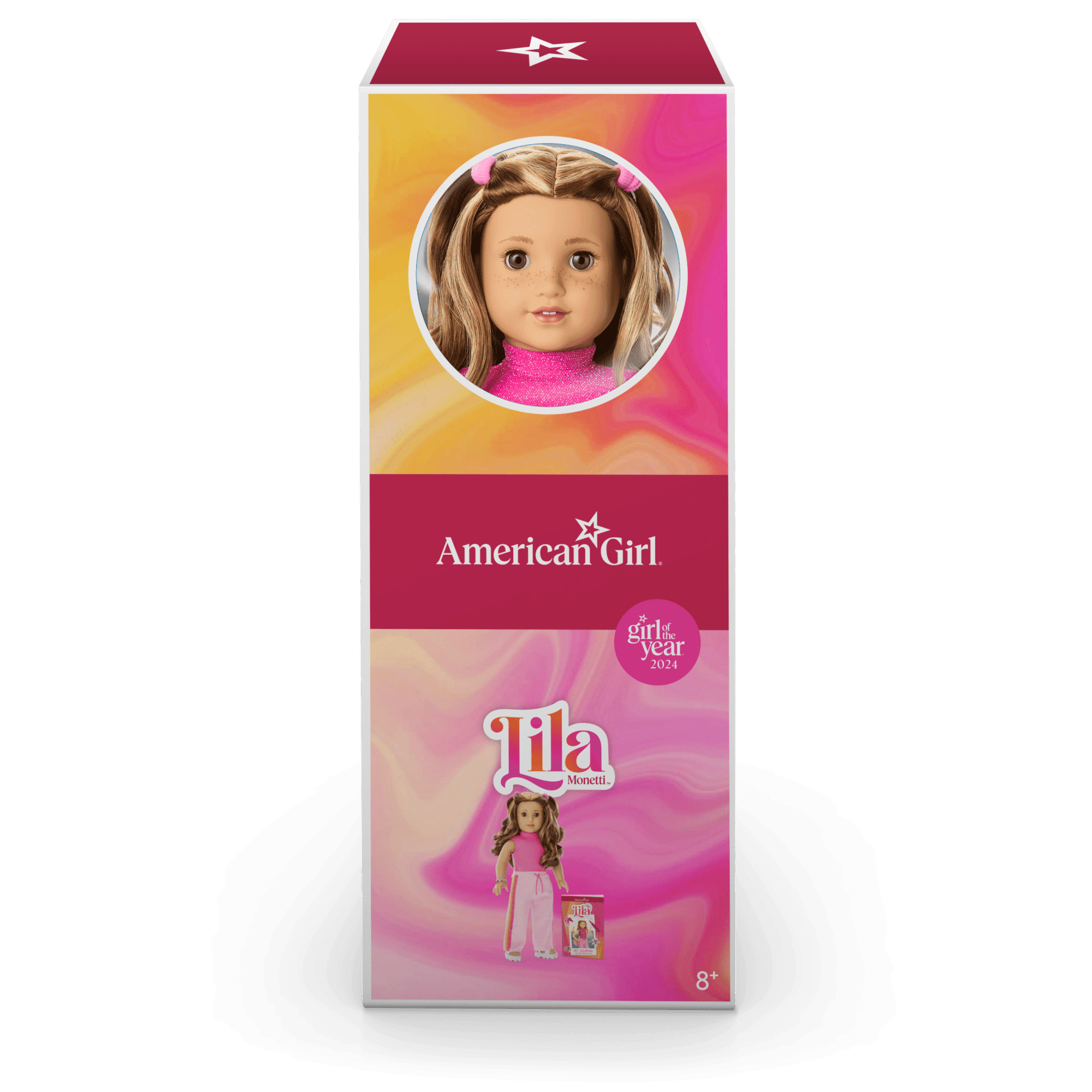 American Girl - Borsa Palestra Lila Con Accessori Per Bambole 18" | Ragazza Dell'Anno 2024 | Borse, Bottiglia E Spazzola