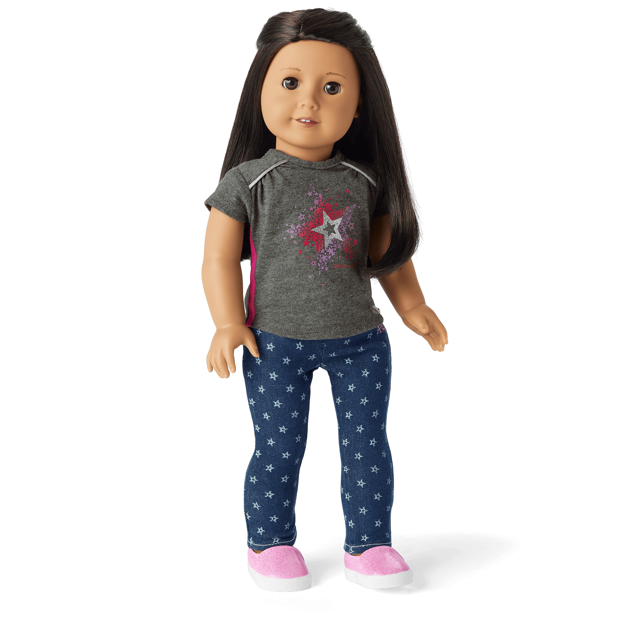 Star Bright Tee for 18-inch Dolls